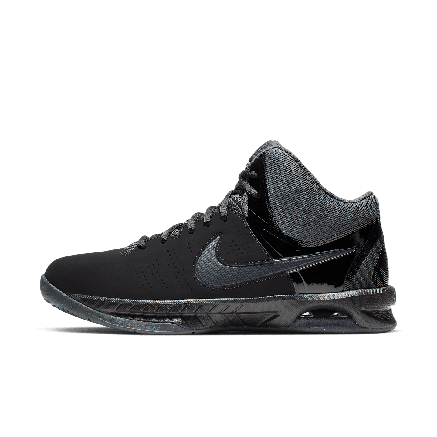 Мужские кроссовки Nike Air Visi Pro VI Nubuck Basketball, цвет: Чёрный / Антрацитовый — фото 1