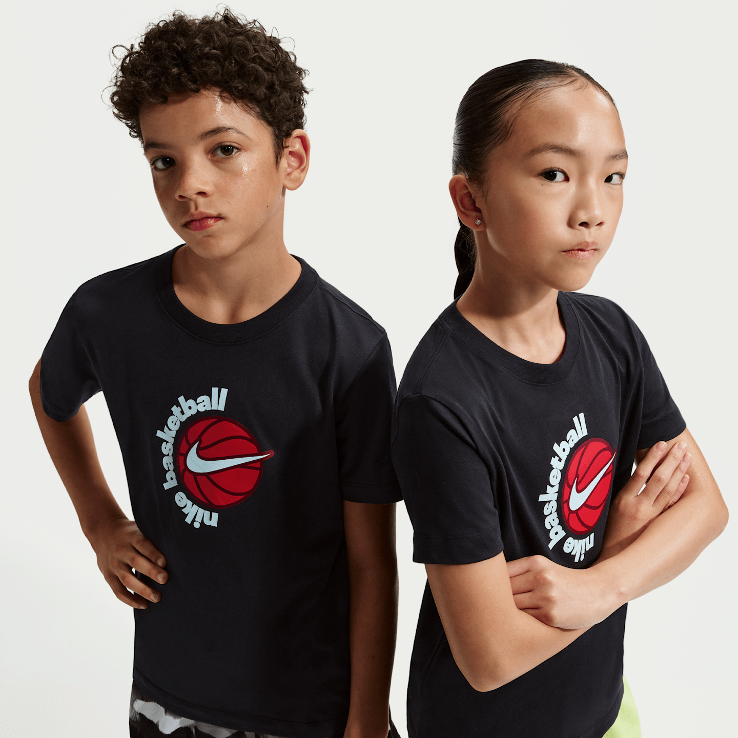 Детская баскетбольная футболка Nike, цвет: Чёрный — фото 1
