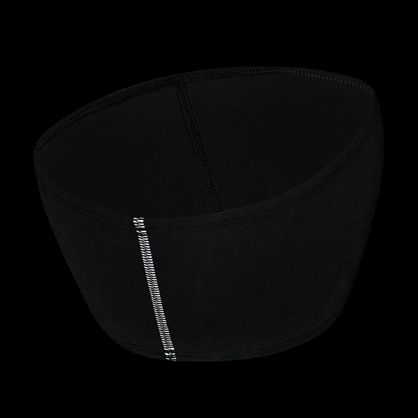 Мужские аксессуары для волос Nike Dri-FIT Swoosh Headband 2.0, цвет: Чёрный / Серебряный — фото 4