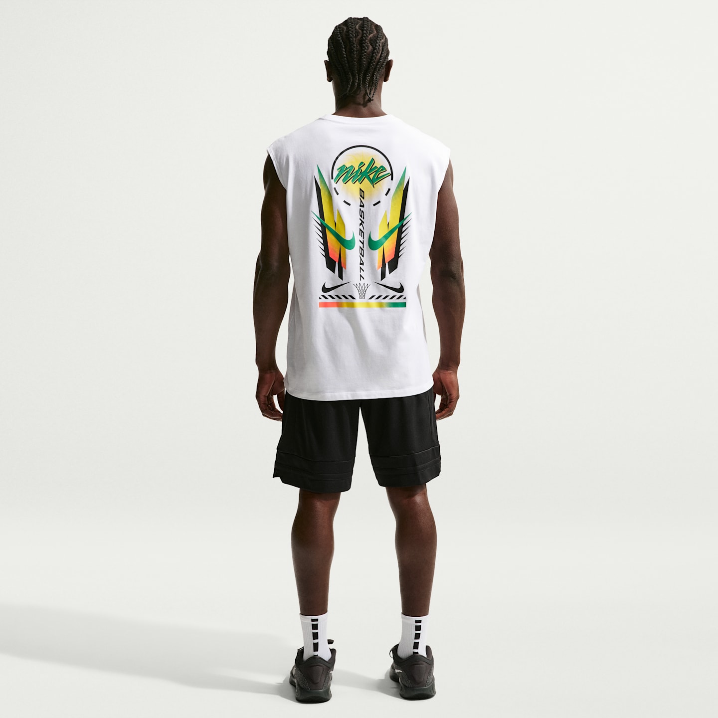 Мужские баскетбольные шорты Nike Dri-FIT Game Classic, цвет: Чёрный / Белый, вариант 1 — фото 5