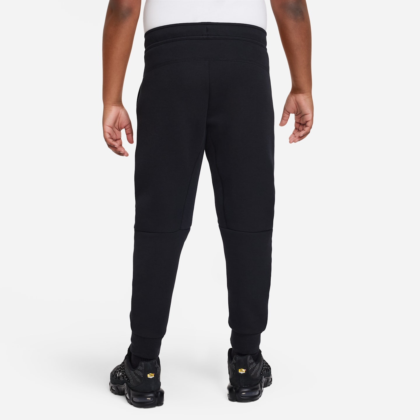 Брюки Nike Sportswear Tech Fleece (Extended Size) для мальчиков, цвет: Чёрный — фото 2