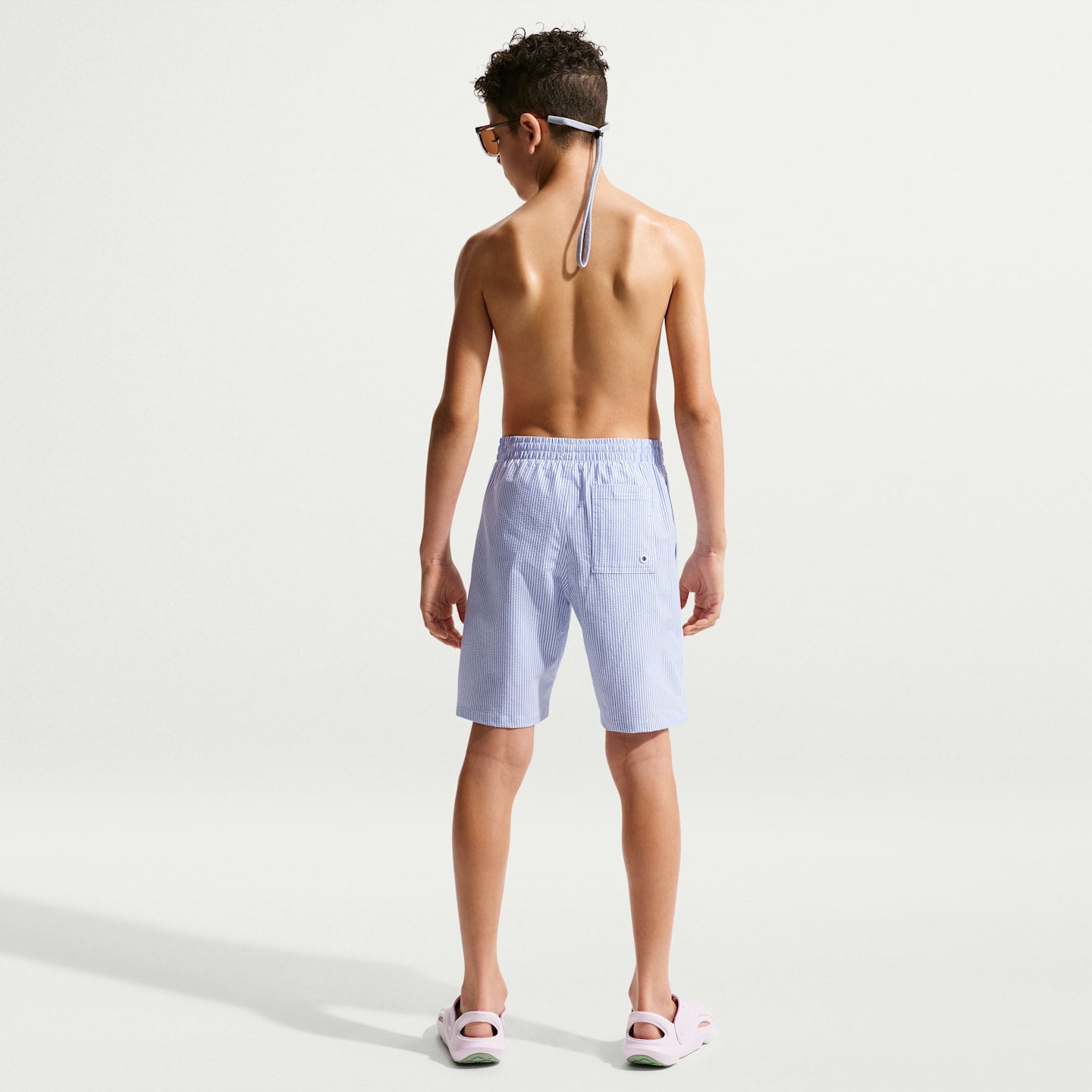Детские плавательные шорты Nike Swim Breaker для мальчиков, рифлёные, 7, цвет: Синий — фото 5