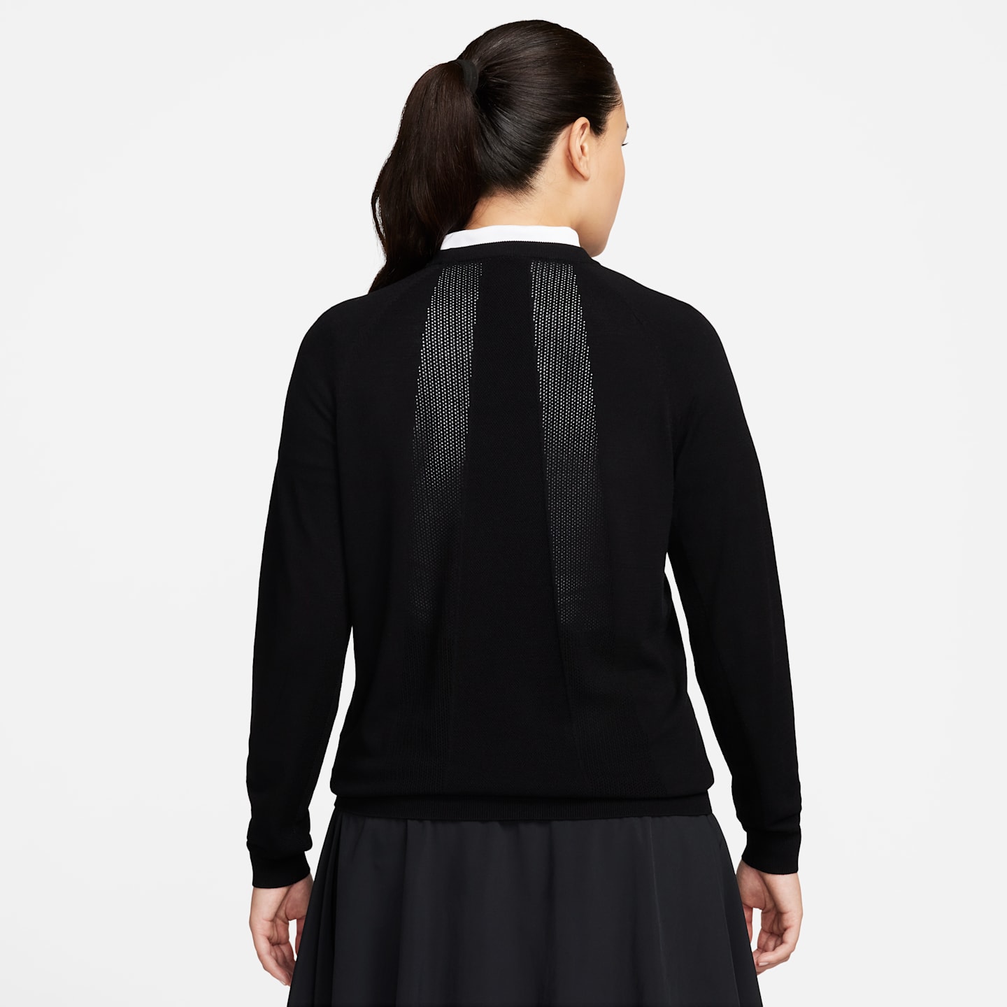 Женский свитер Nike Tour Golf Sweater, цвет: Чёрный / Белый — фото 2