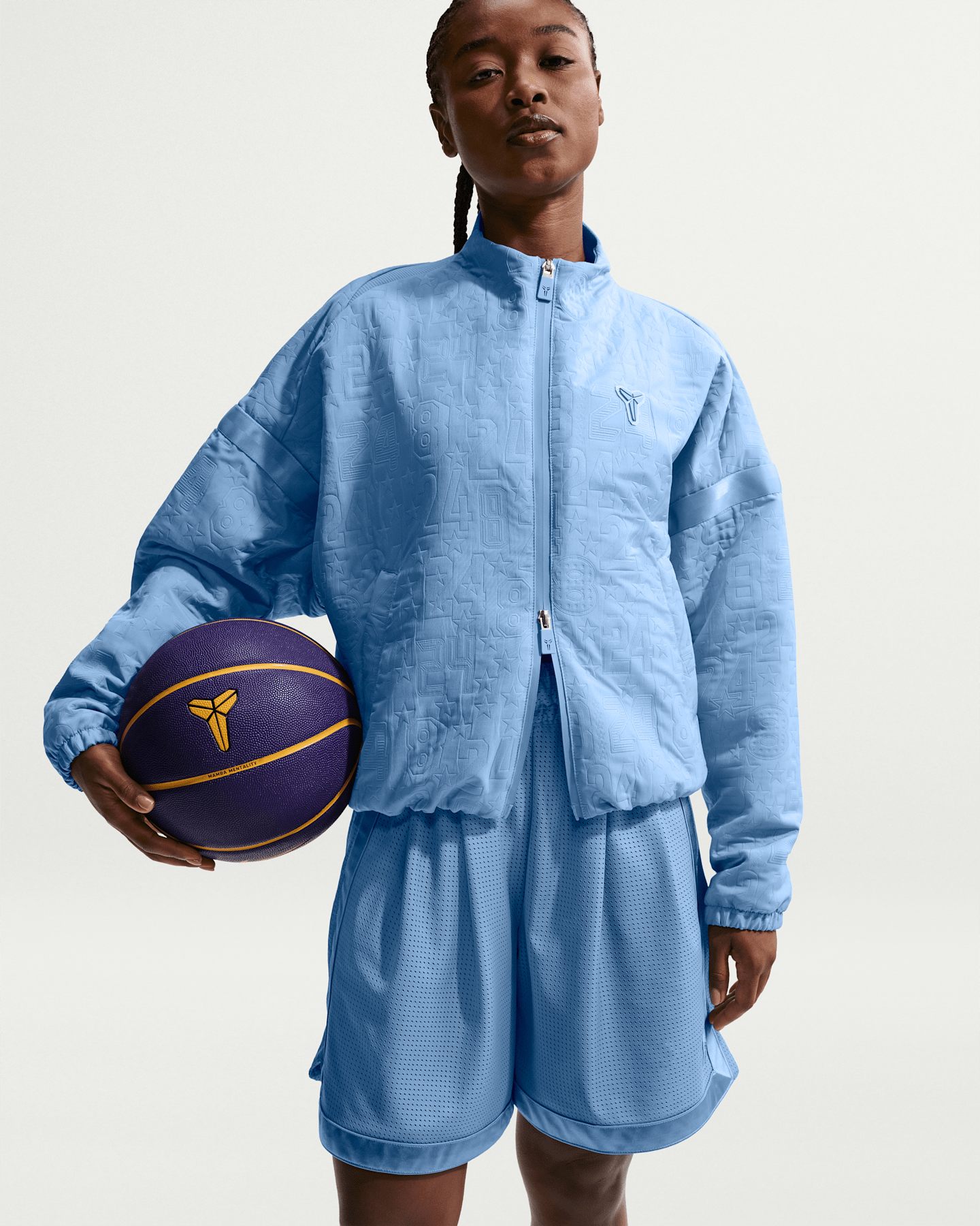 Женская баскетбольная куртка Nike Kobe, цвет: Синий — фото 6