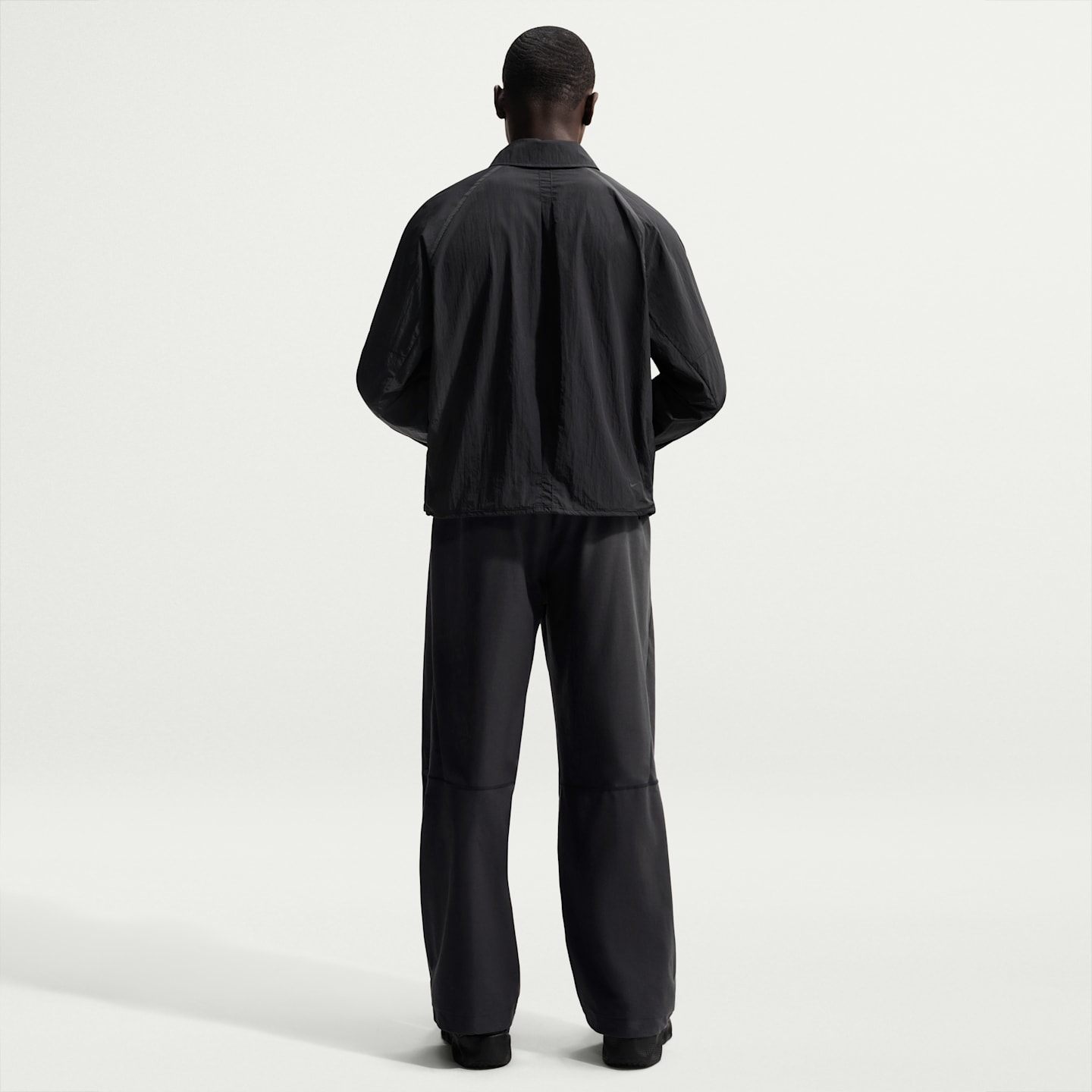 Мужская рубашка Nike Tech в стиле милитари с длинным рукавом, цвет: Чёрный — фото 5