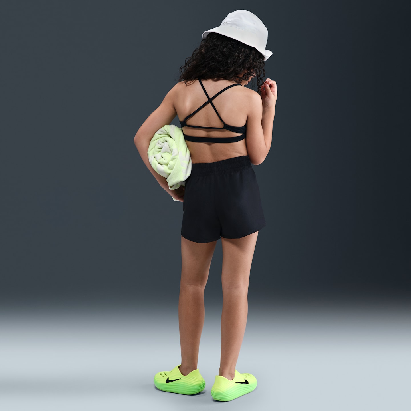 Детские плавательные шорты Nike Swim Breaker для девочек, 3, цвет: Чёрный — фото 4