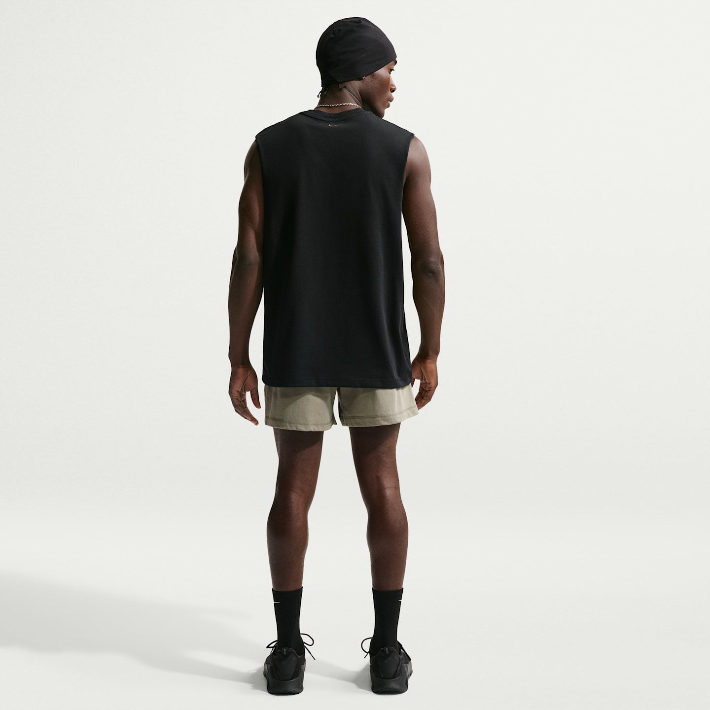 Мужская тренировочная майка Nike N.A.C. Dri-FIT, цвет: Чёрный — фото 5