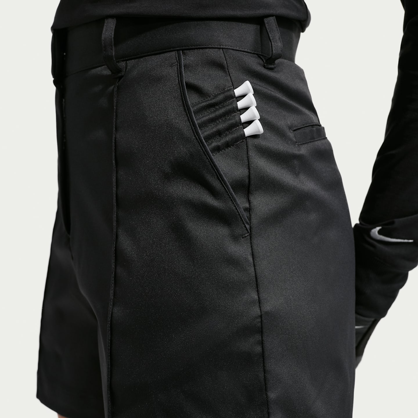 Женские шорты для гольфа Nike Golf Club Dri-FIT, цвет: Чёрный / Молочный — фото 6