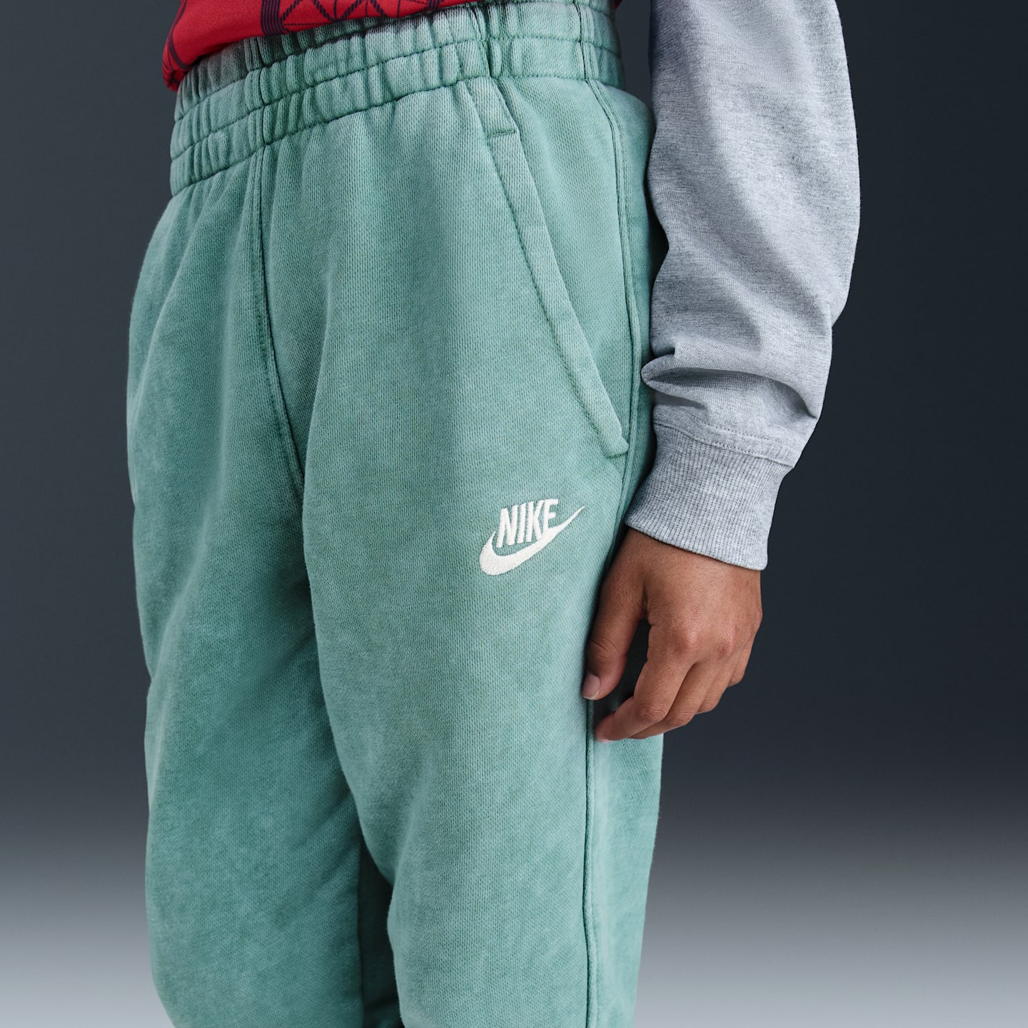 Детские брюки Nike Sportswear Club Fleece French Terry, цвет: Белый — фото 3