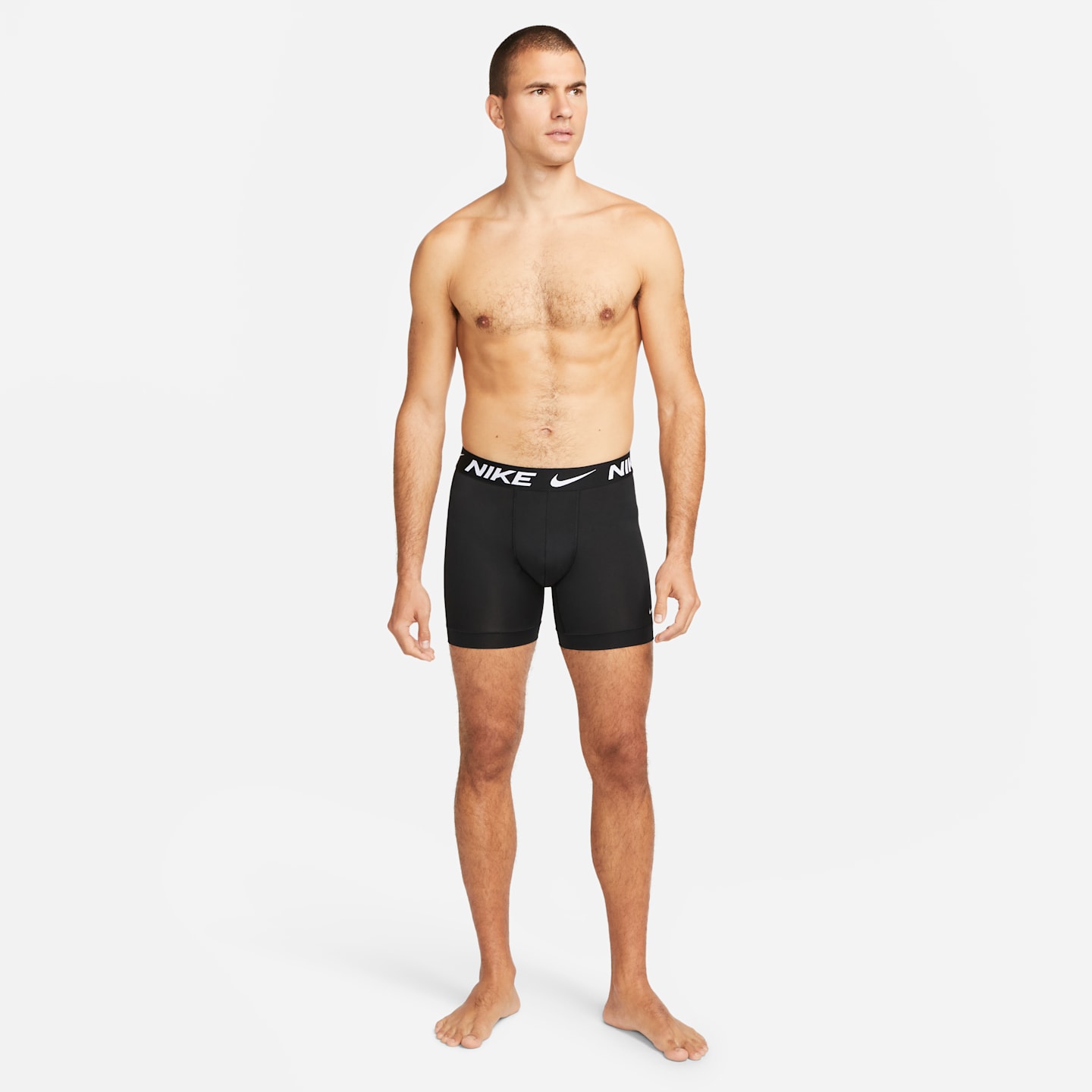 Мужские боксеры-брифы Nike Essential Micro Dri-FIT, набор из 3 шт, цвет: Чёрный — фото 6