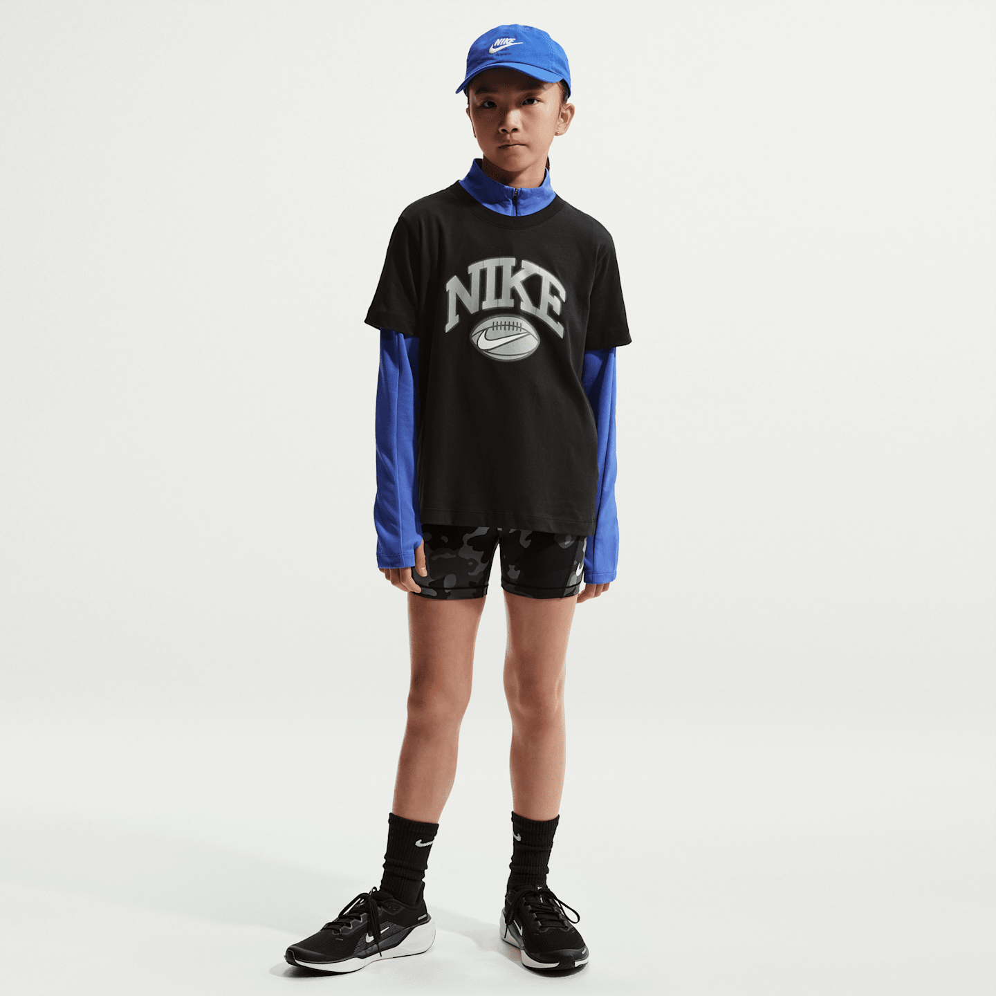 Детская футболка Nike для американского футбола, цвет: Чёрный — фото 4
