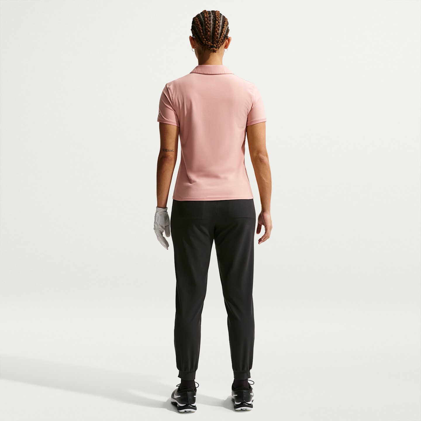 Женские джоггеры для гольфа Nike Golf Club Dri-FIT, цвет: Чёрный / Молочный — фото 5