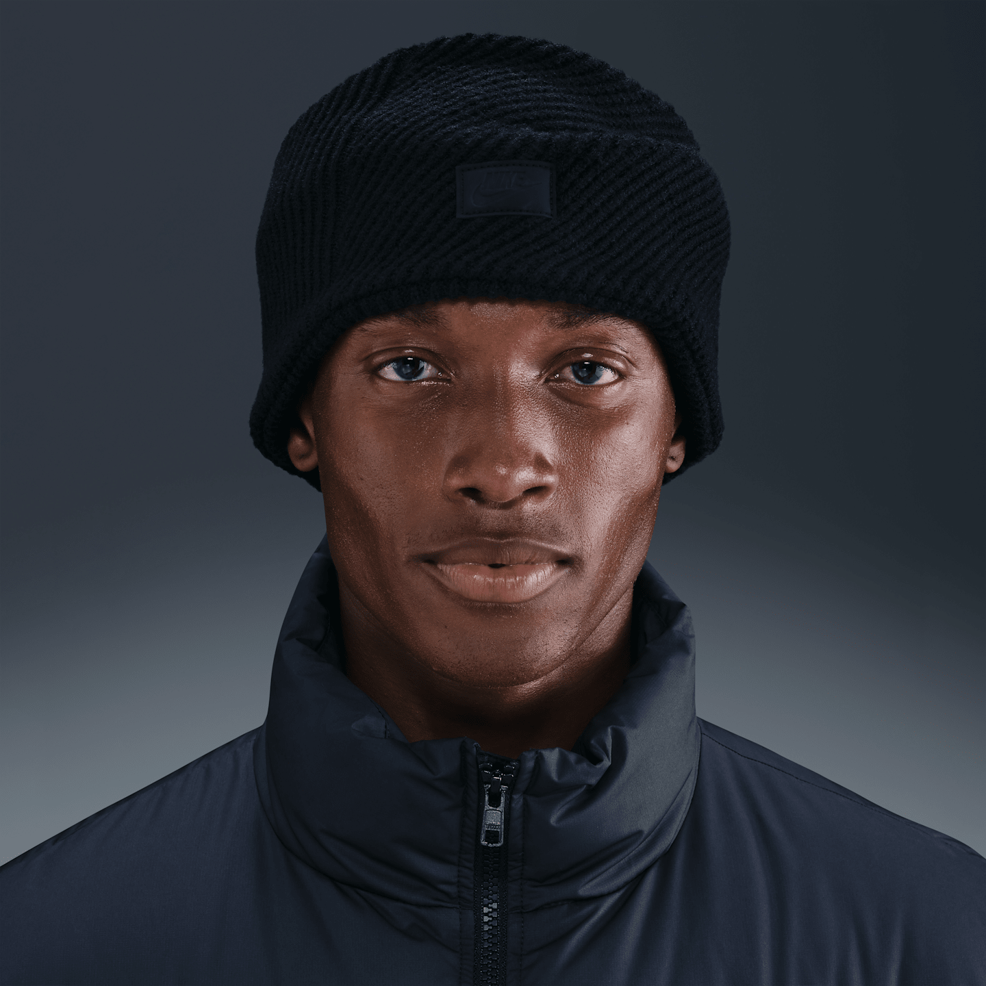 Вязаная повязка на голову Nike City, цвет: Чёрный — фото 3