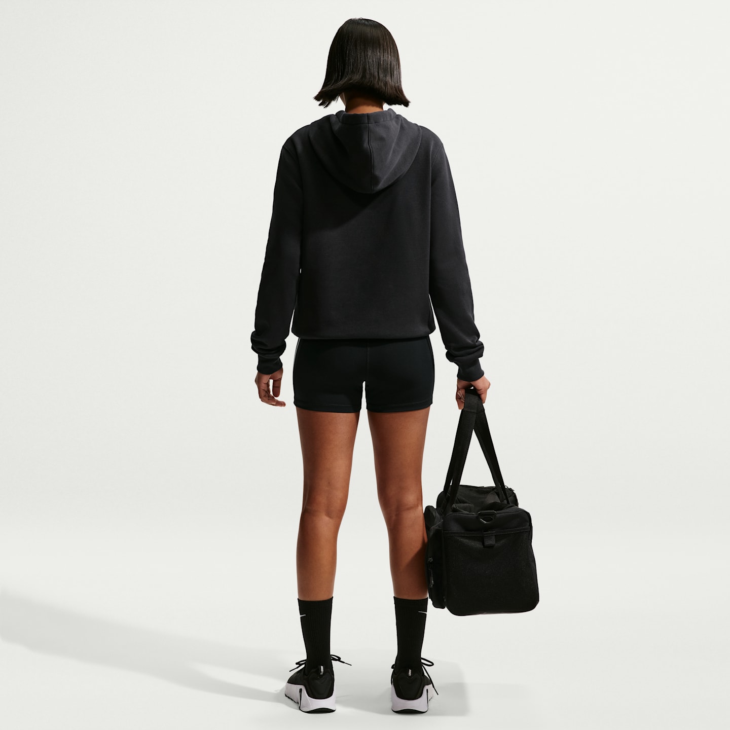 Женское волейбольное худи Nike, цвет: Чёрный — фото 5