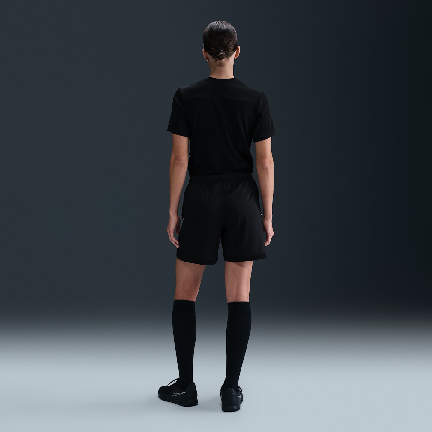 Женские футбольные шорты Nike Academy Dri-FIT, цвет: Чёрный / Белый — фото 4