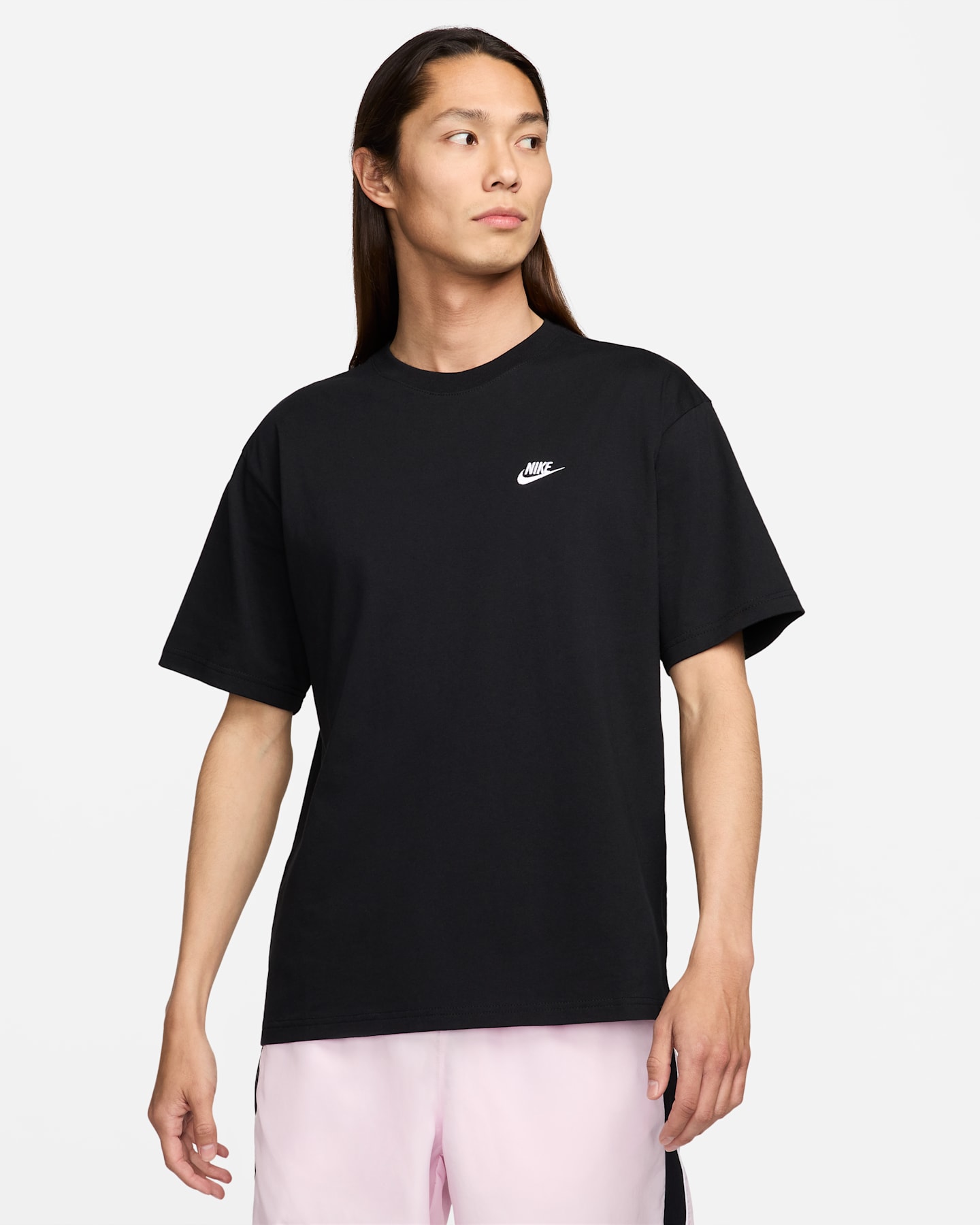 Мужская футболка Nike Sportswear Club, цвет: Чёрный — фото 7