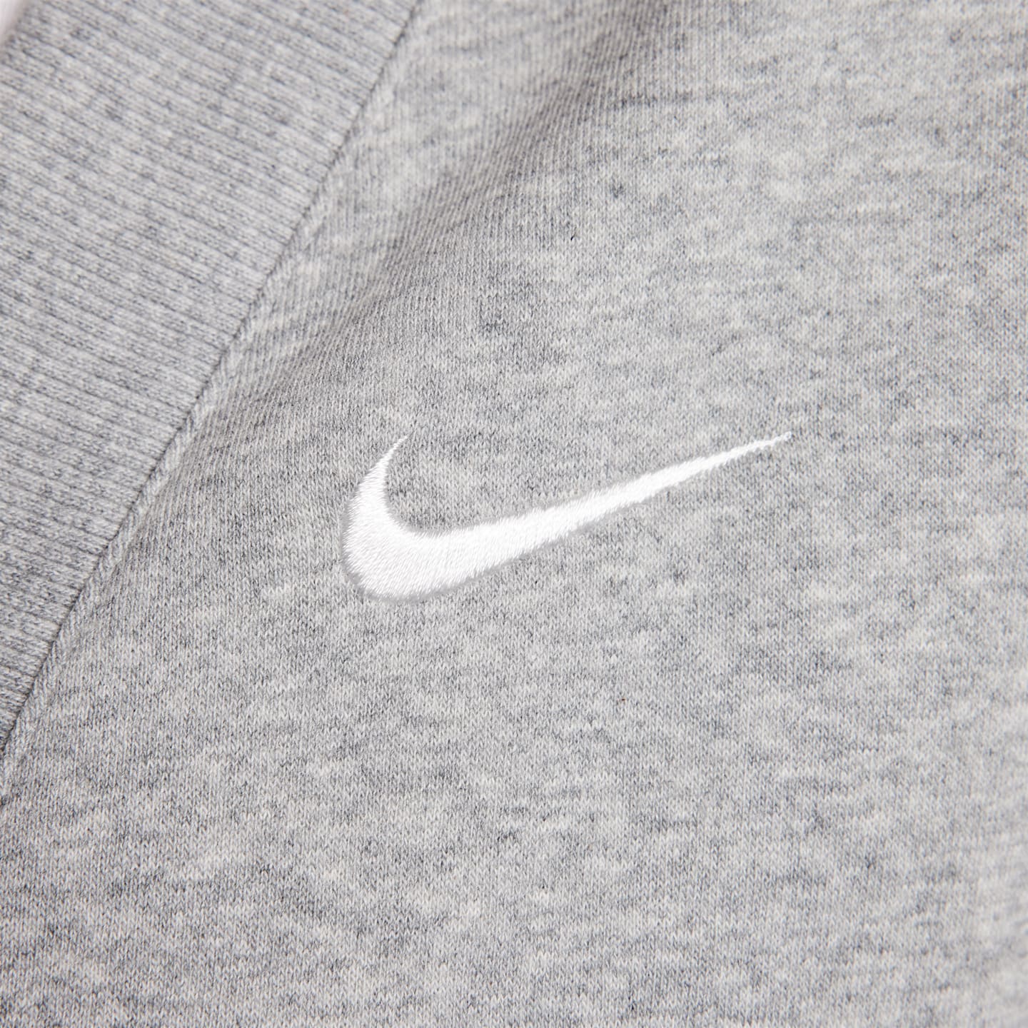 Женский кардиган Nike Sportswear Phoenix Fleece Over-Oversized, цвет: Серый меланжевый / Молочный — фото 4