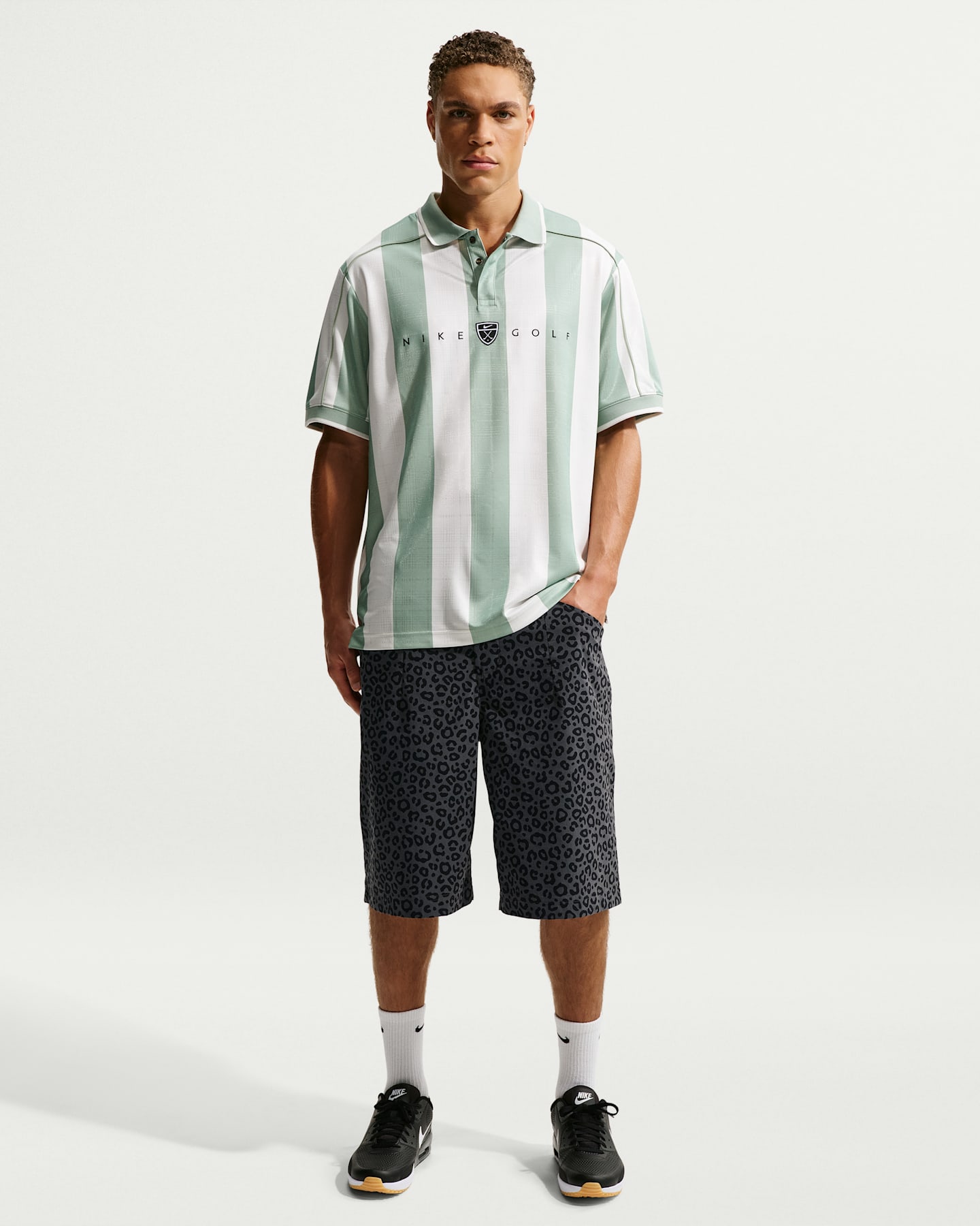 Мужские шорты для гольфа Nike Fairway Fresh Dri-FIT, цвет: Антрацитовый / Чёрный — фото 7