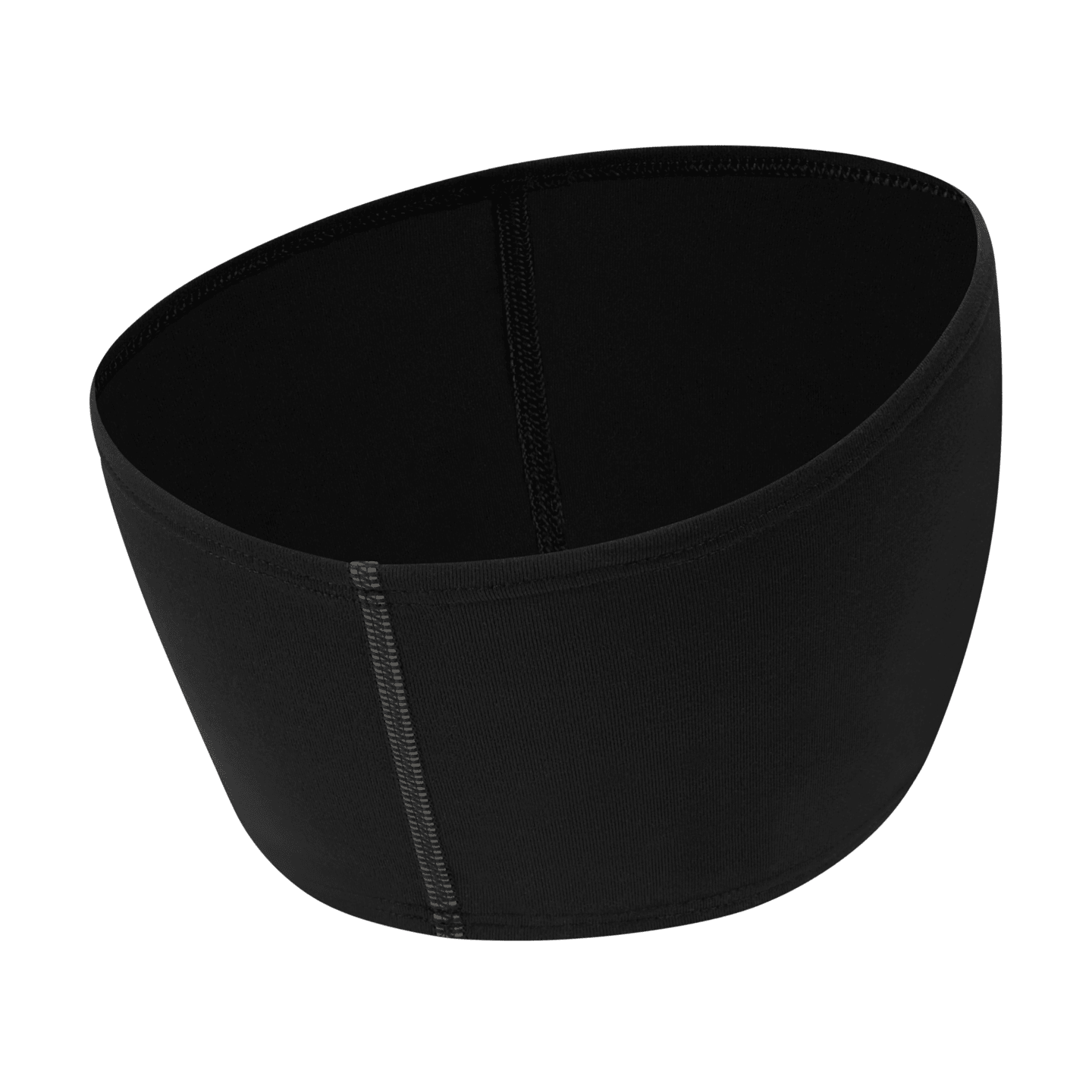 Мужские аксессуары для волос Nike Dri-FIT Swoosh Headband 2.0, цвет: Чёрный / Серебряный — фото 2