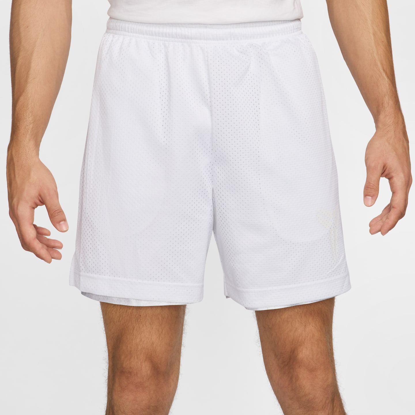 Мужские двусторонние баскетбольные шорты Nike Kobe Dri-FIT Standard Issue, цвет: Белый / Снежный белый — фото 7