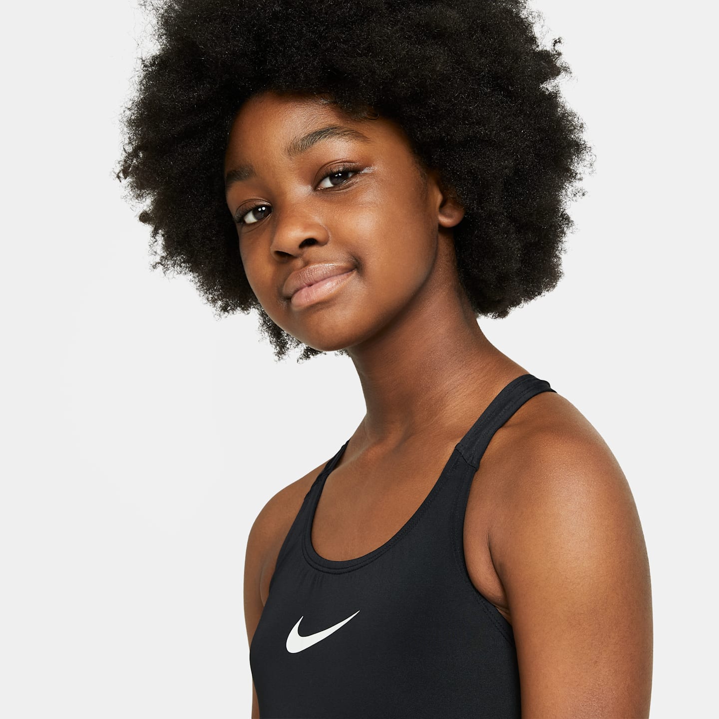 Купальник Big для детей, борцовская спина — Nike, цвет: Чёрный — фото 3