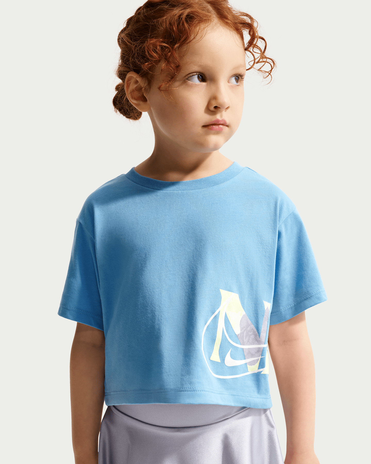 Детская футболка Nike Move With Nature Toddler Boxy, цвет: Синий — фото 6