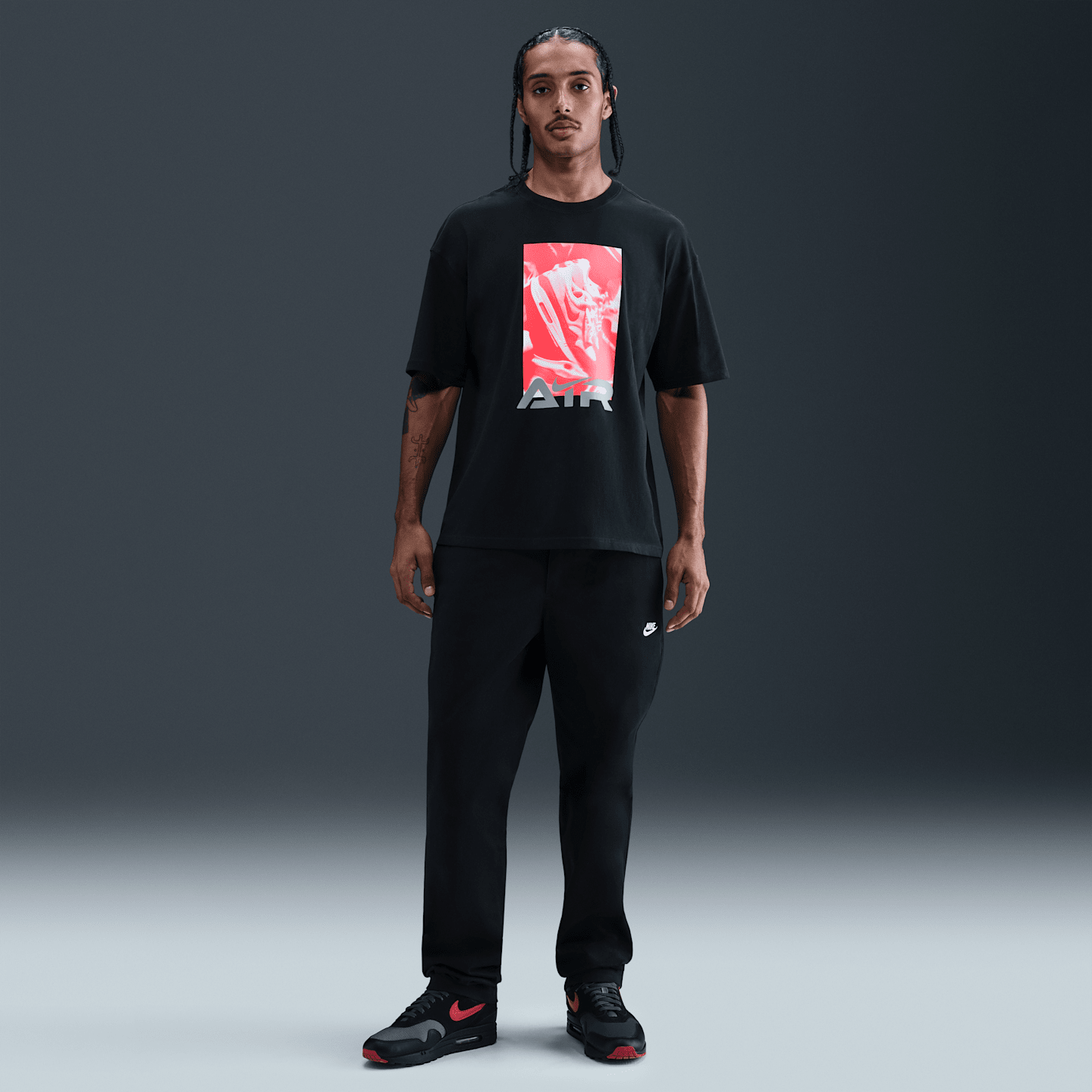 Мужская футболка Nike Sportswear, цвет: Чёрный — фото 4