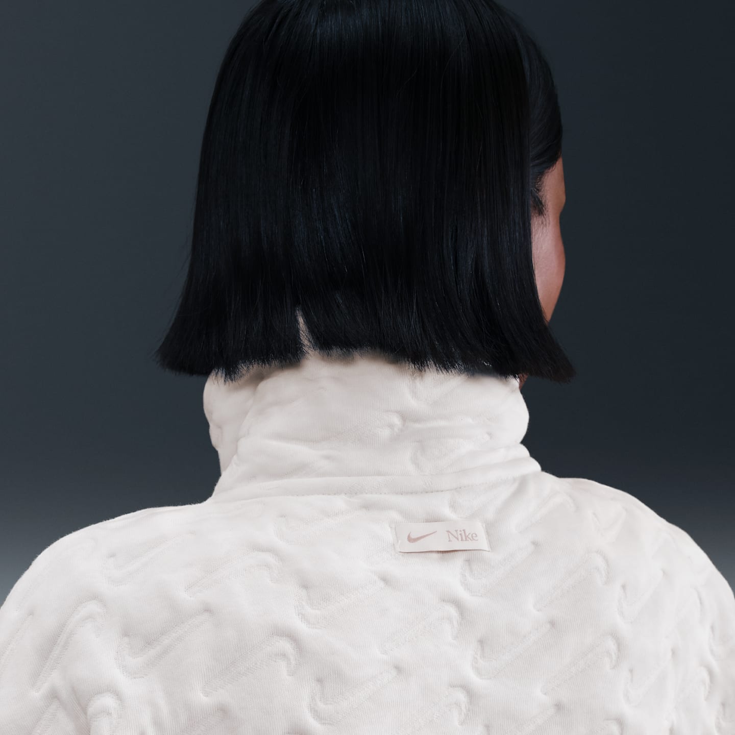 Женский жилет Nike Sportswear Phoenix Fleece Oversized Jacquard, цвет: Молочный — фото 2