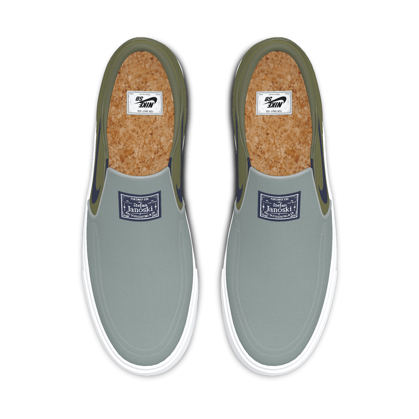 Мужские кроссовки Nike SB Zoom Janoski Slip By You Custom Skate, цвет: Разноцветный — фото 4