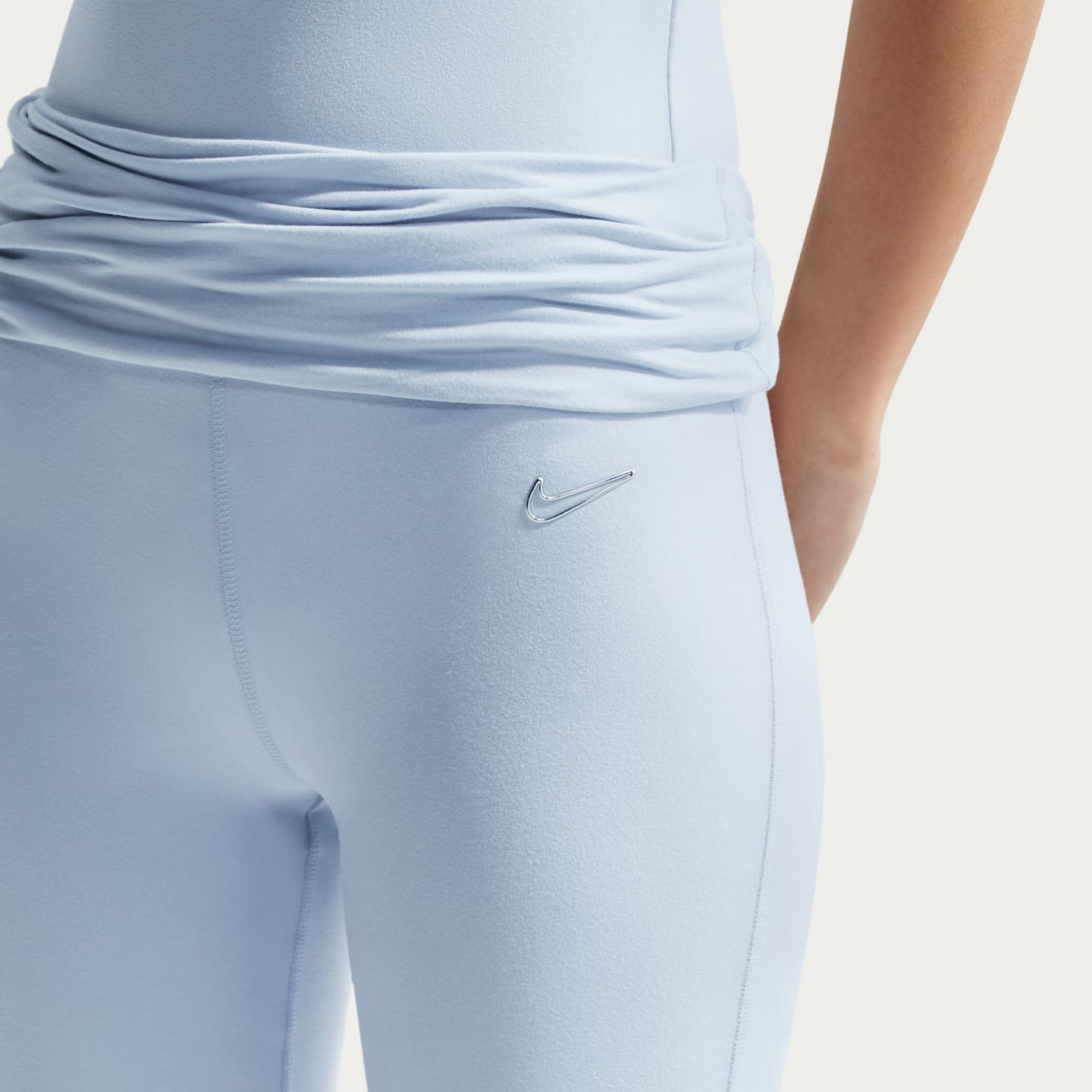 Женские расклешённые брюки Nike Sportswear, цвет: Синий — фото 6