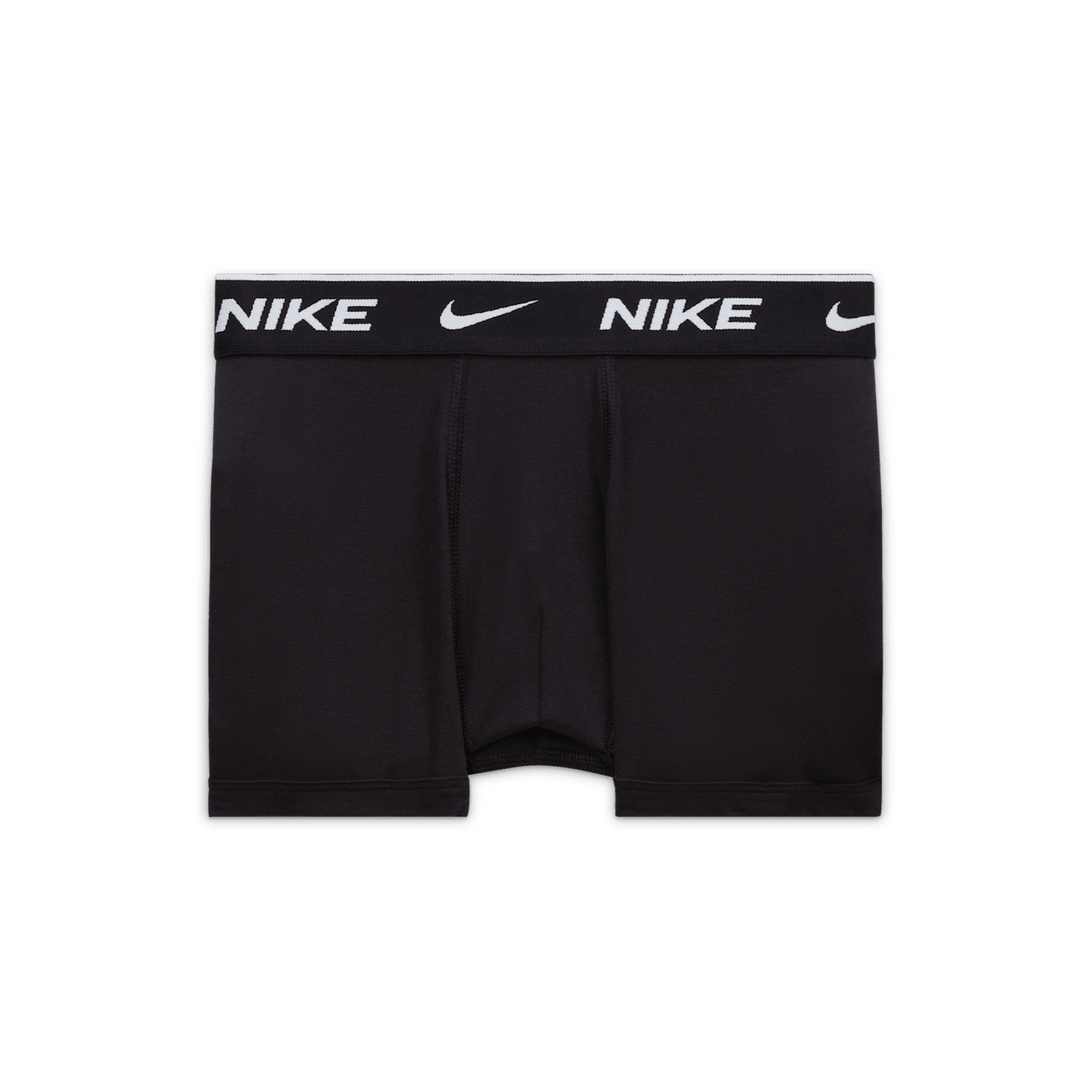 Детские хлопковые боксёры Nike Dri-FIT Everyday с принтом, 3 шт, цвет: Серый меланжевый / Чёрный — фото 3