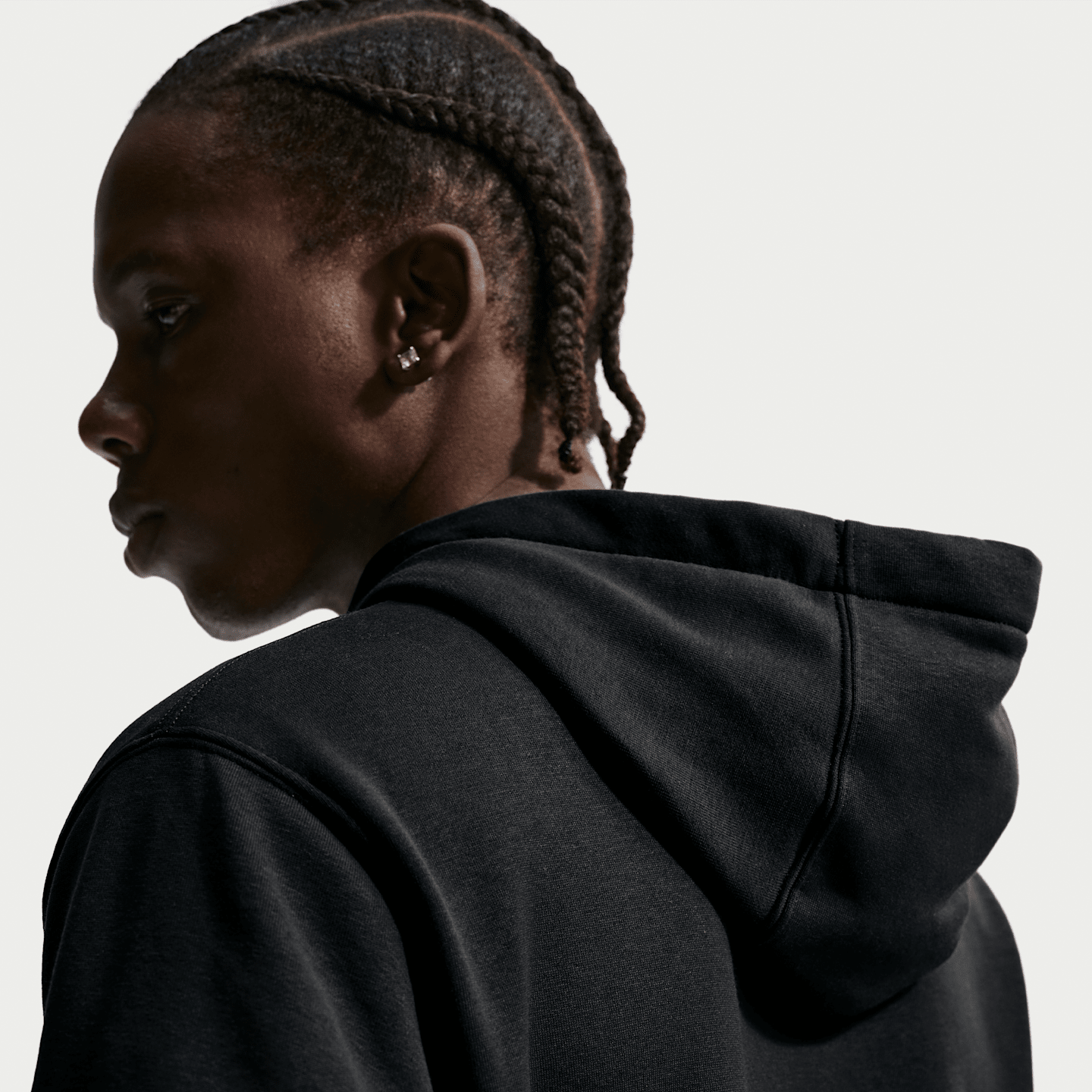 Мужское борцовское худи-пуловер Nike, цвет: Чёрный — фото 2