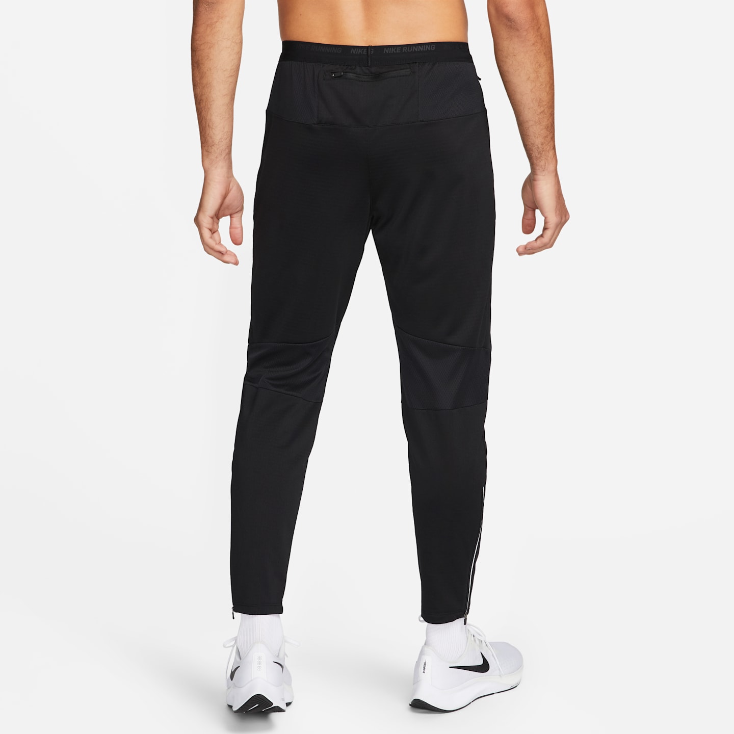 Мужские трикотажные беговые брюки Nike Phenom Dri-FIT, цвет: Чёрный — фото 2