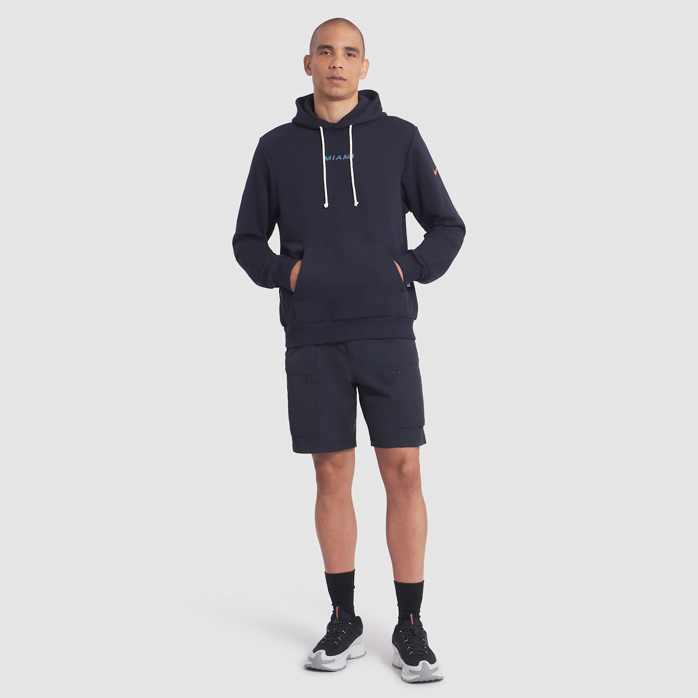 Мужское худи Nike Dri-FIT NFL Miami Dolphins Rivalries Collection Sideline, цвет: Тёмно-синий — фото 3