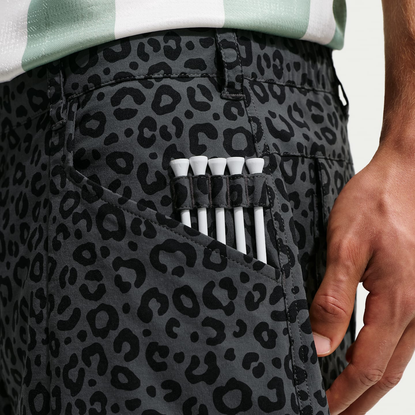 Мужские шорты для гольфа Nike Fairway Fresh Dri-FIT, цвет: Антрацитовый / Чёрный — фото 6