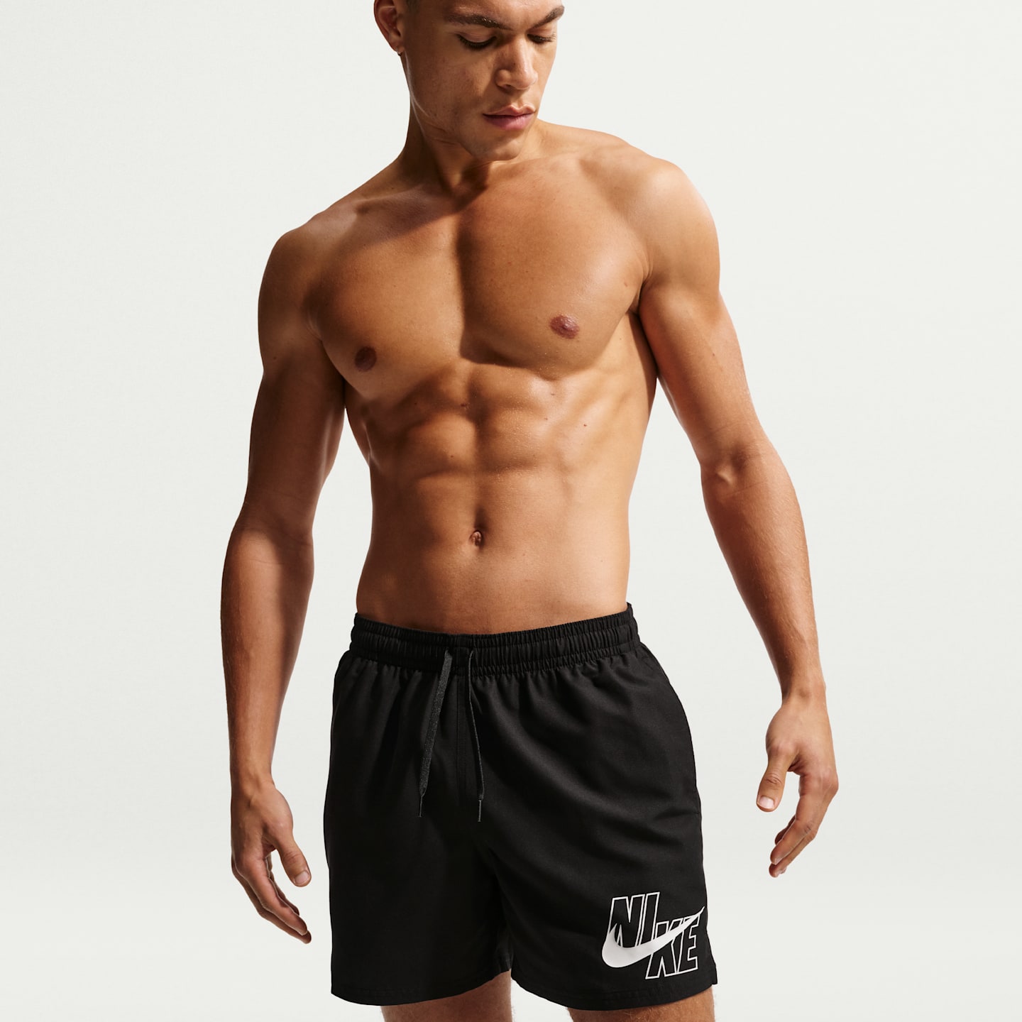 Мужские плавательные шорты Nike Swim Breaker, 5", со вшитыми трусами, цвет: Чёрный — фото 4