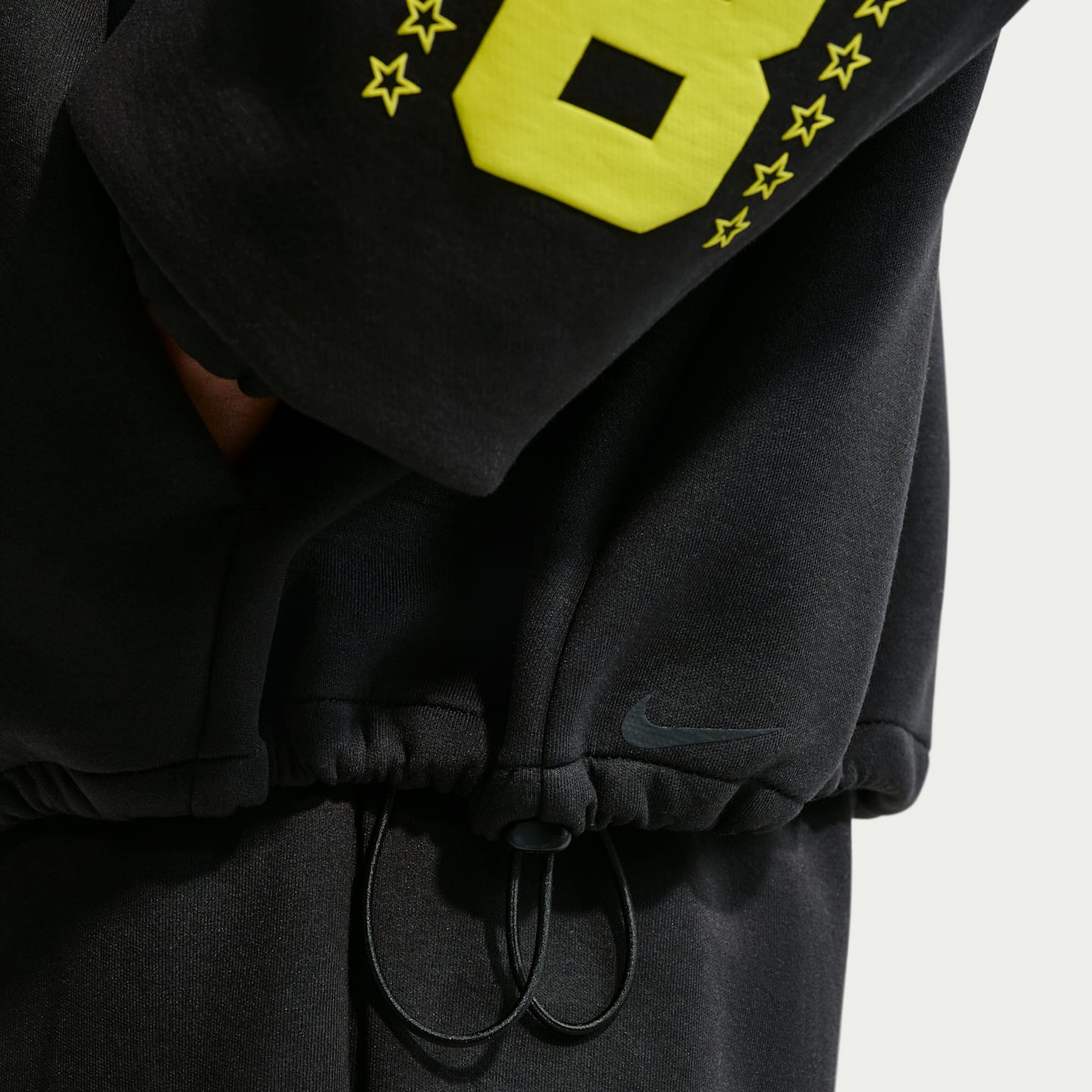 Мужское флисовое баскетбольное худи Nike Kobe, цвет: Чёрный / Жёлтый — фото 6