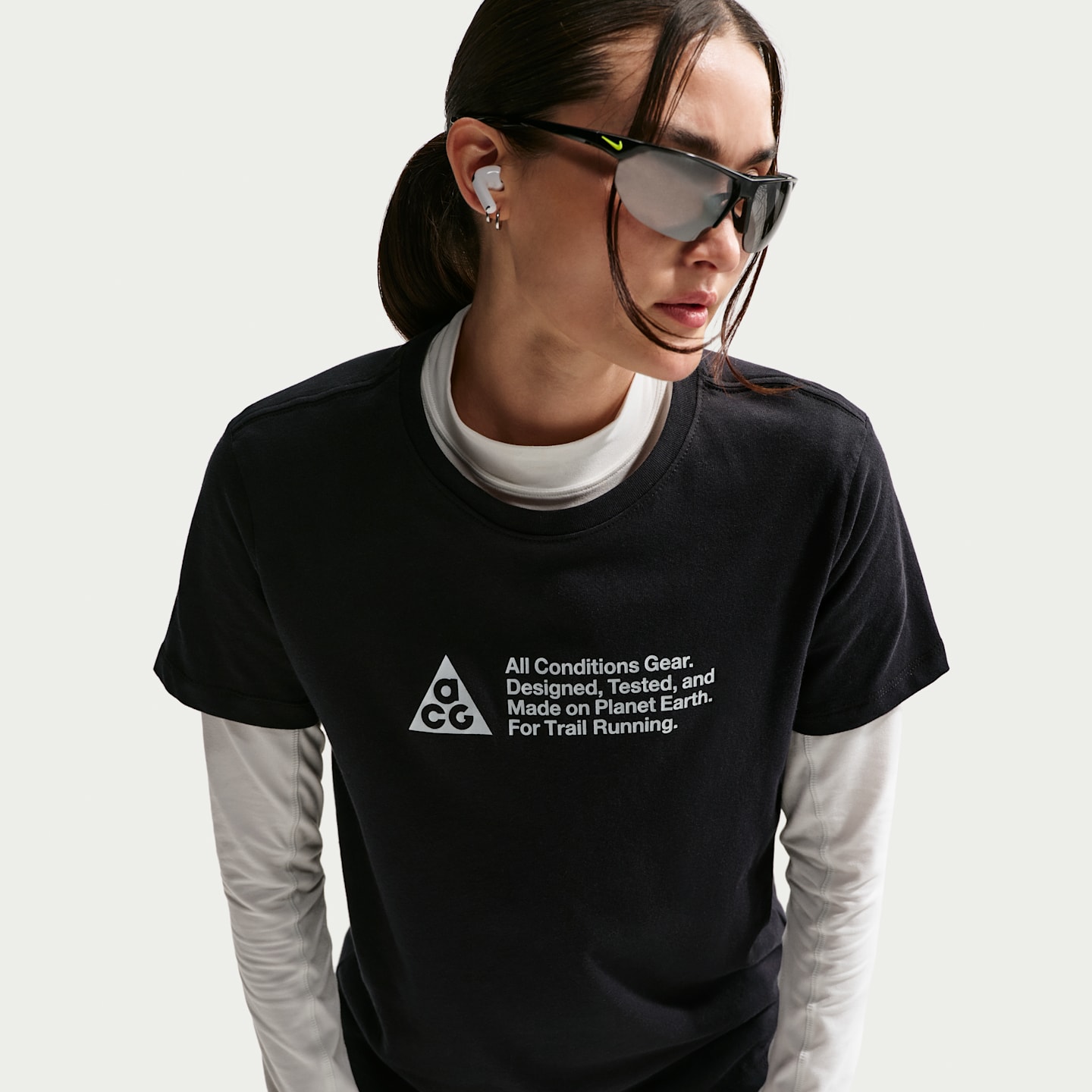 Женская футболка для трейлраннинга Nike ACG Dri-FIT, цвет: Чёрный — фото 3