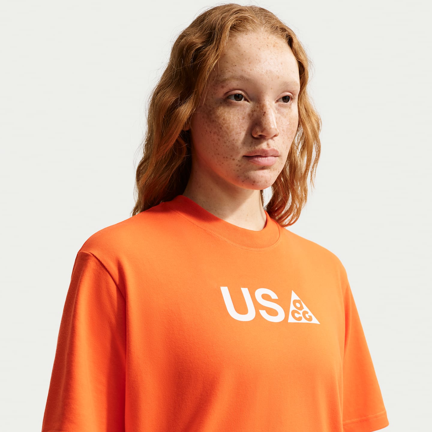 Женская футболка Nike ACG x Team USA Dri-FIT, цвет: Оранжевый — фото 3