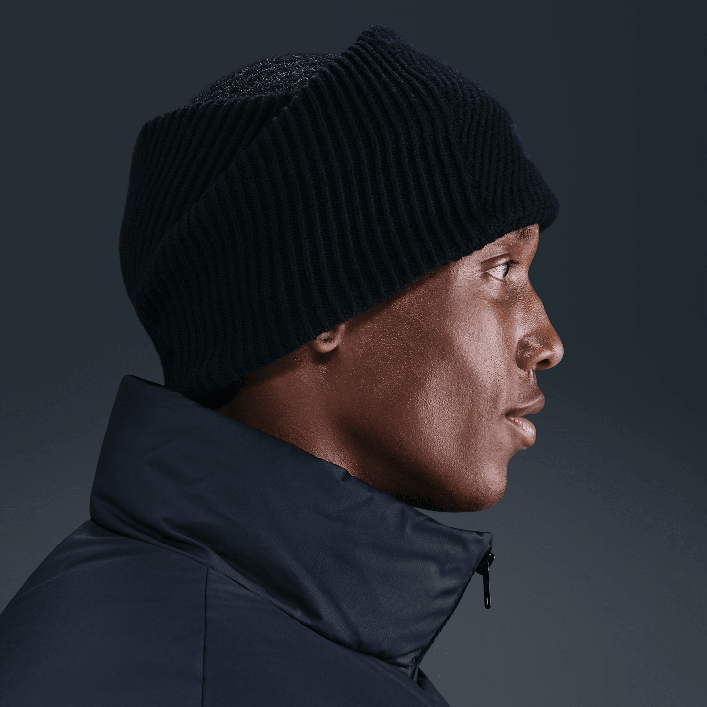 Вязаная повязка на голову Nike City, цвет: Чёрный — фото 4