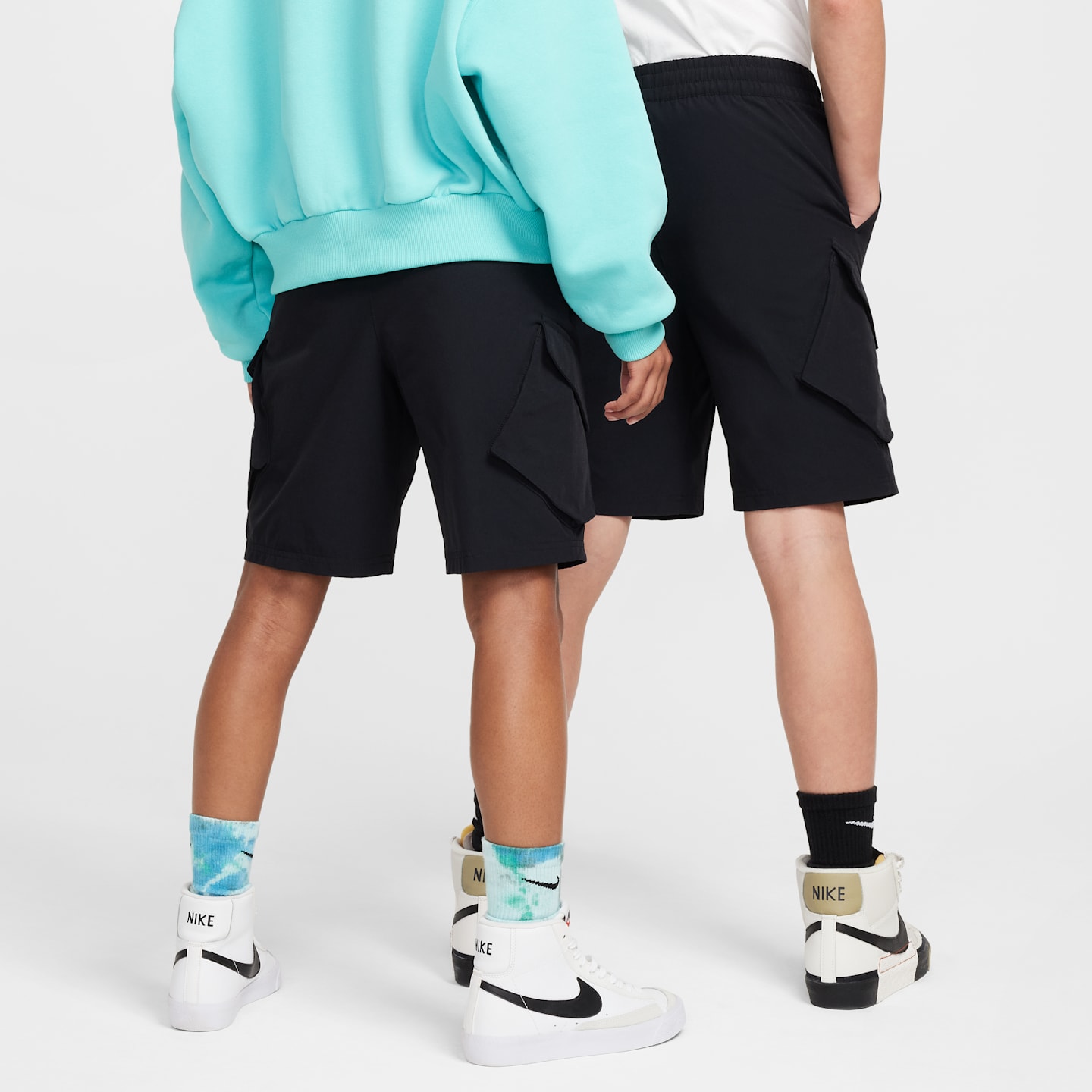 Детские шорты-карго Nike Sportswear City Utility, цвет: Чёрный — фото 2
