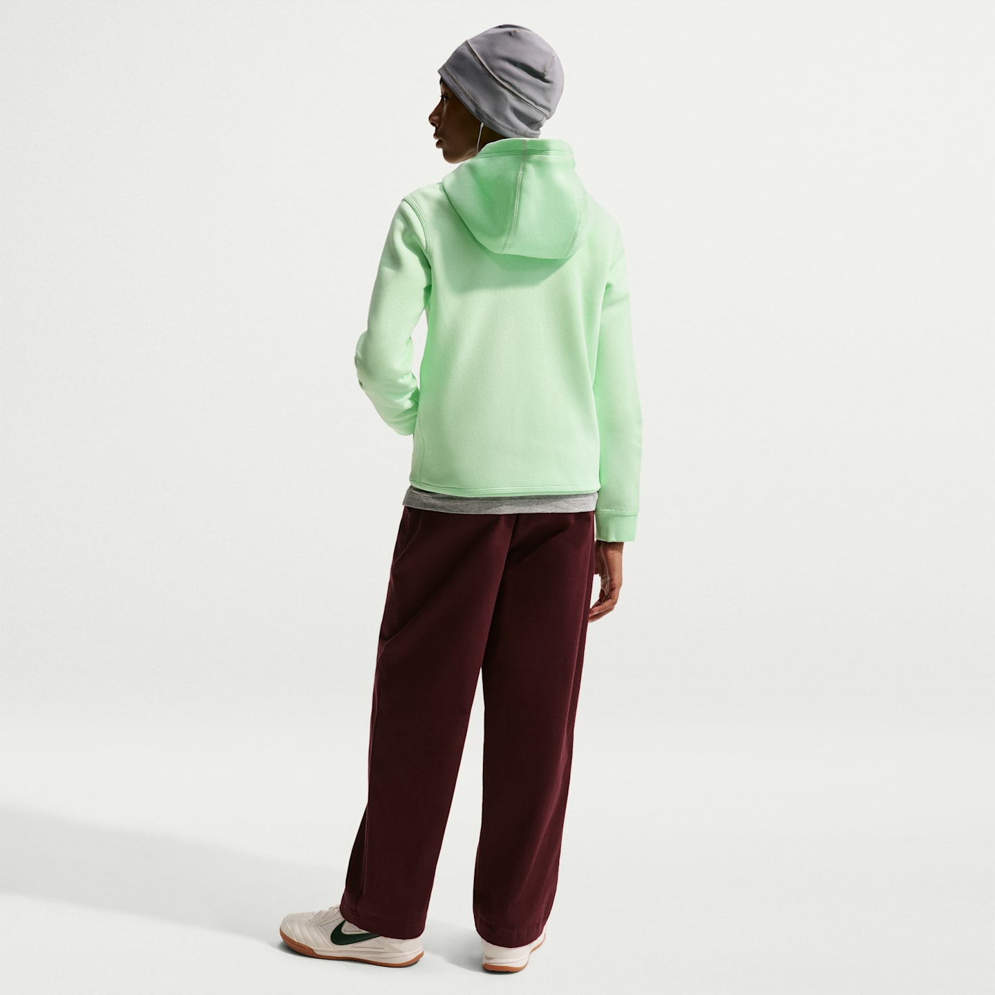 Детское футбольное худи Nike Nigeria Club, цвет: Зелёный / Чёрный — фото 5