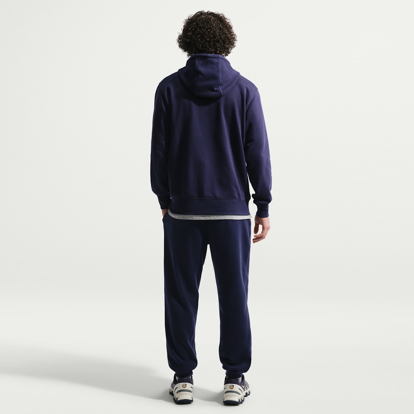 Мужские футбольные джоггеры Nike FFF Club из футера, цвет: Синий / Белый — фото 5