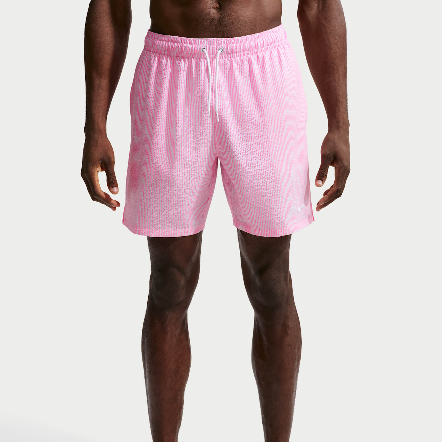 Пляжные шорты Texture для мужчин, брифы, с подкладкой — Nike, цвет: Розовый сияющий — фото 2
