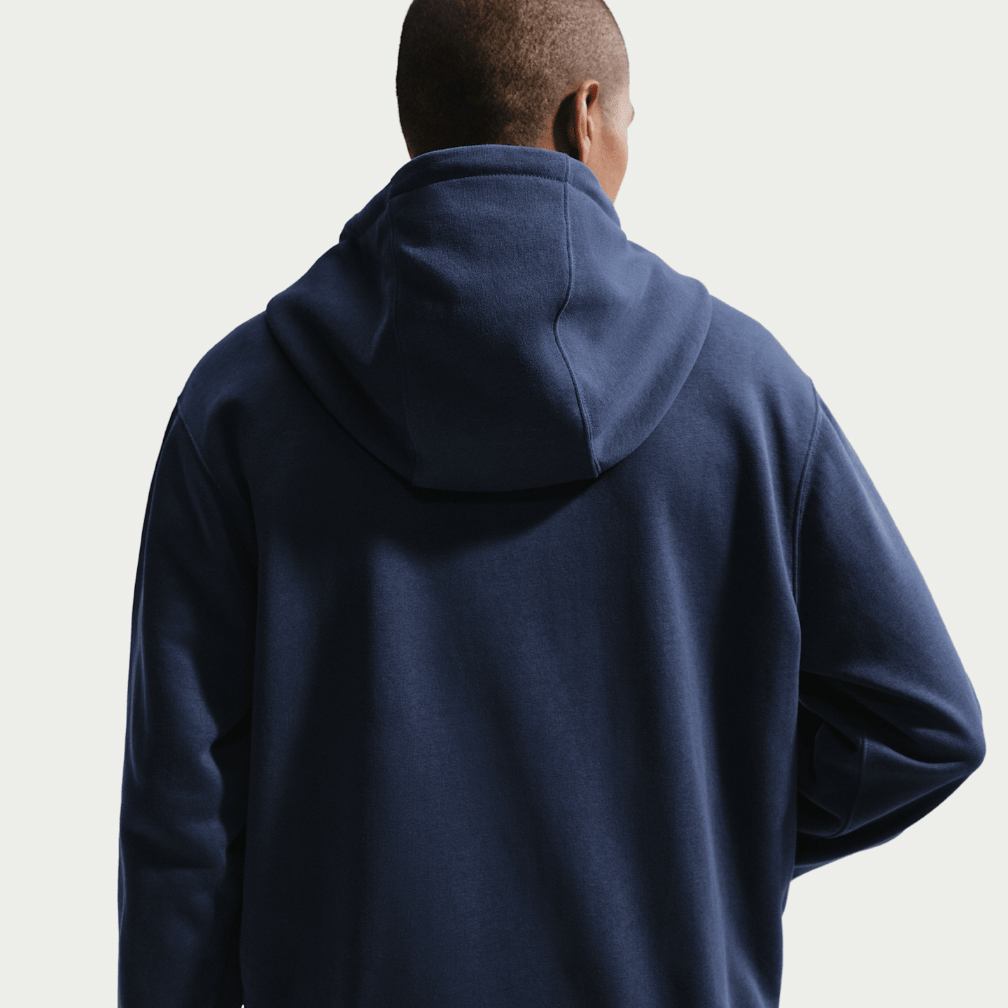 Мужская футбольная худи из махры Nike Usmnt Club, цвет: Тёмно-синий / Красный — фото 2