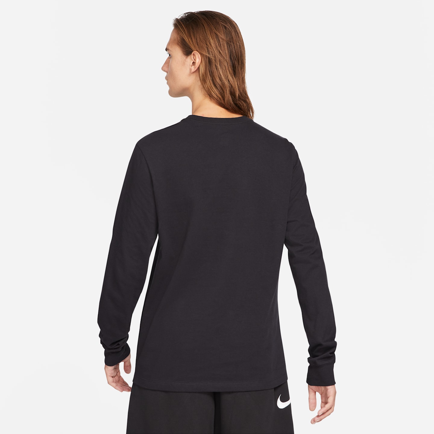 Мужская футболка Nike Sportswear с длинным рукавом, цвет: Чёрный — фото 2