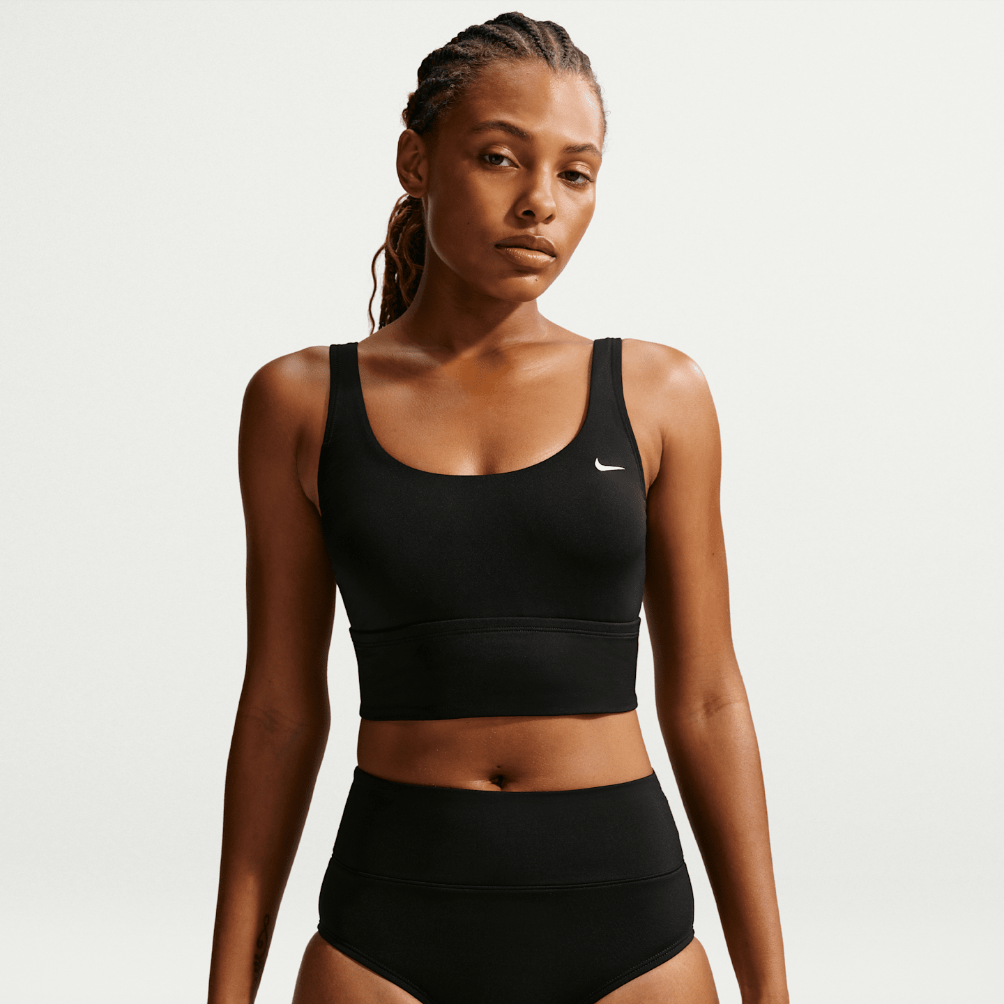 Низ бикини Essential, высокая посадка — Nike, цвет: Чёрный — фото 2