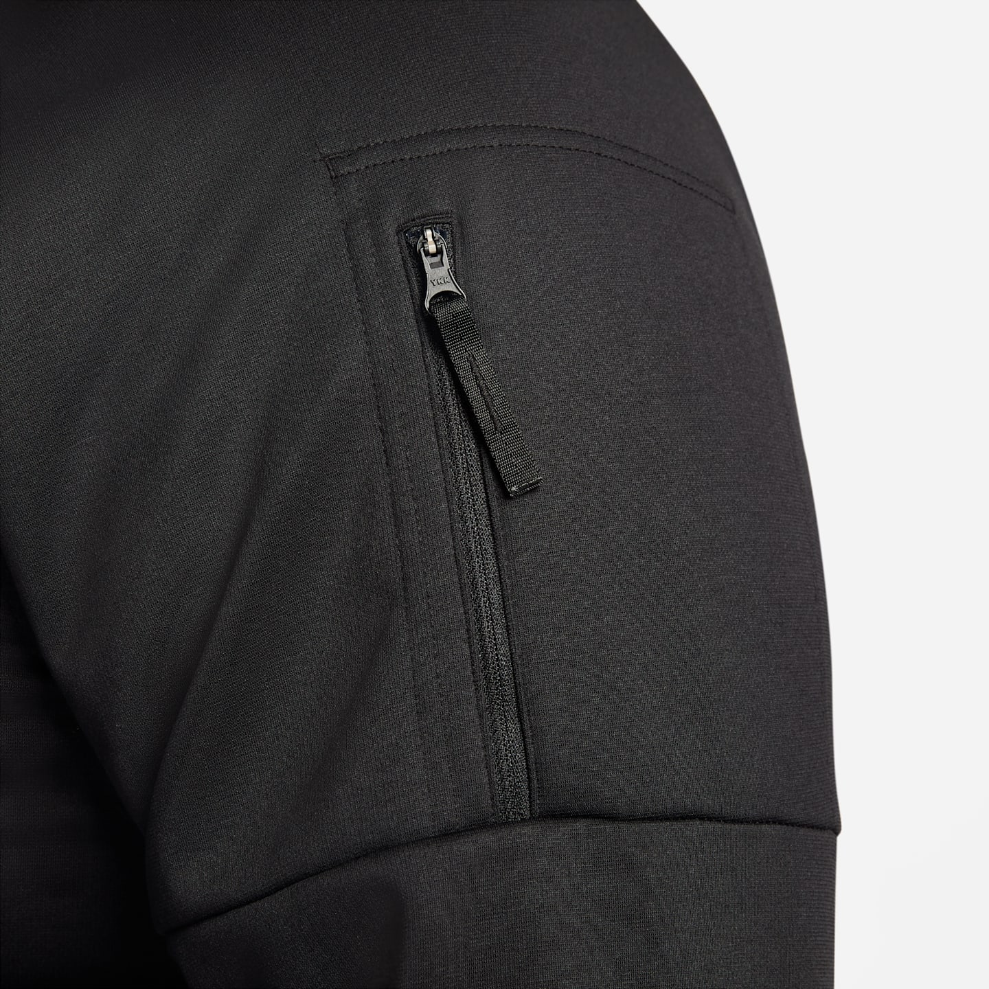 Мужской худи Nike Therma Therma-FIT для фитнеса, цвет: Чёрный / Белый — фото 11