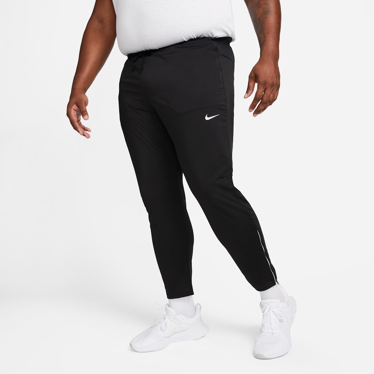 Мужские трикотажные беговые брюки Nike Phenom Dri-FIT, цвет: Чёрный — фото 8
