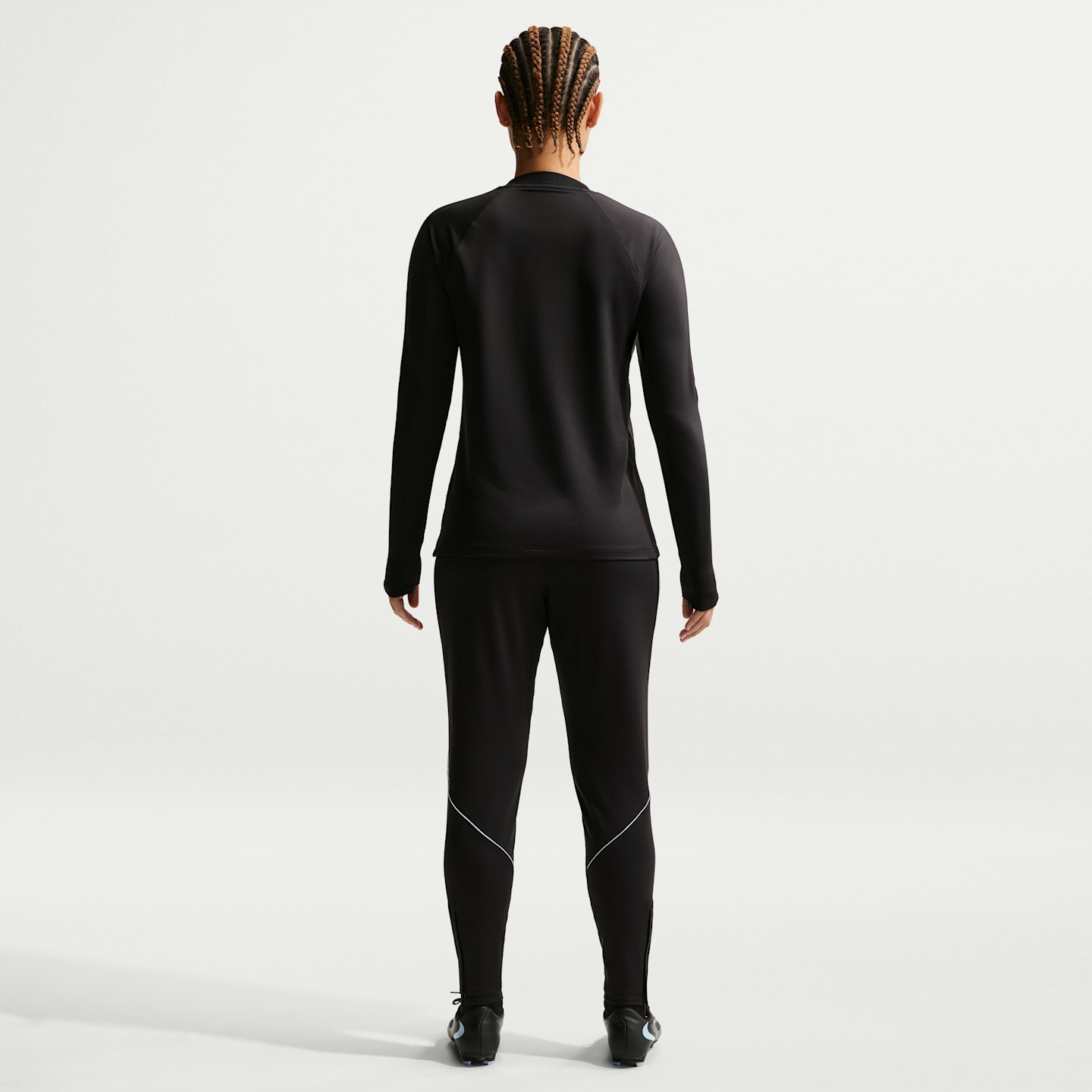 Женский топ Nike Strike Dri-FIT Soccer Crew-Neck Top, цвет: Чёрный / Белый — фото 5